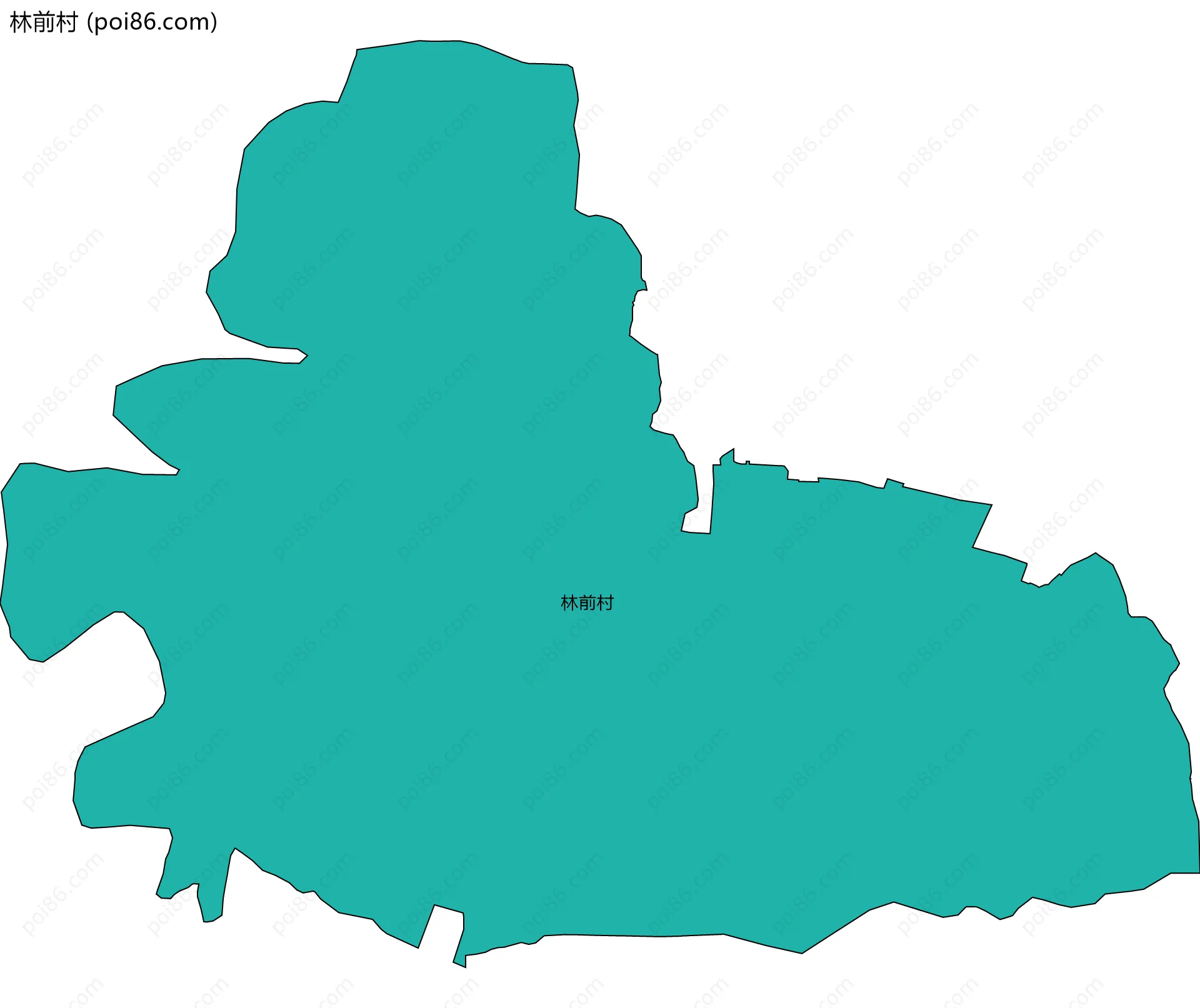 林前村边界地图