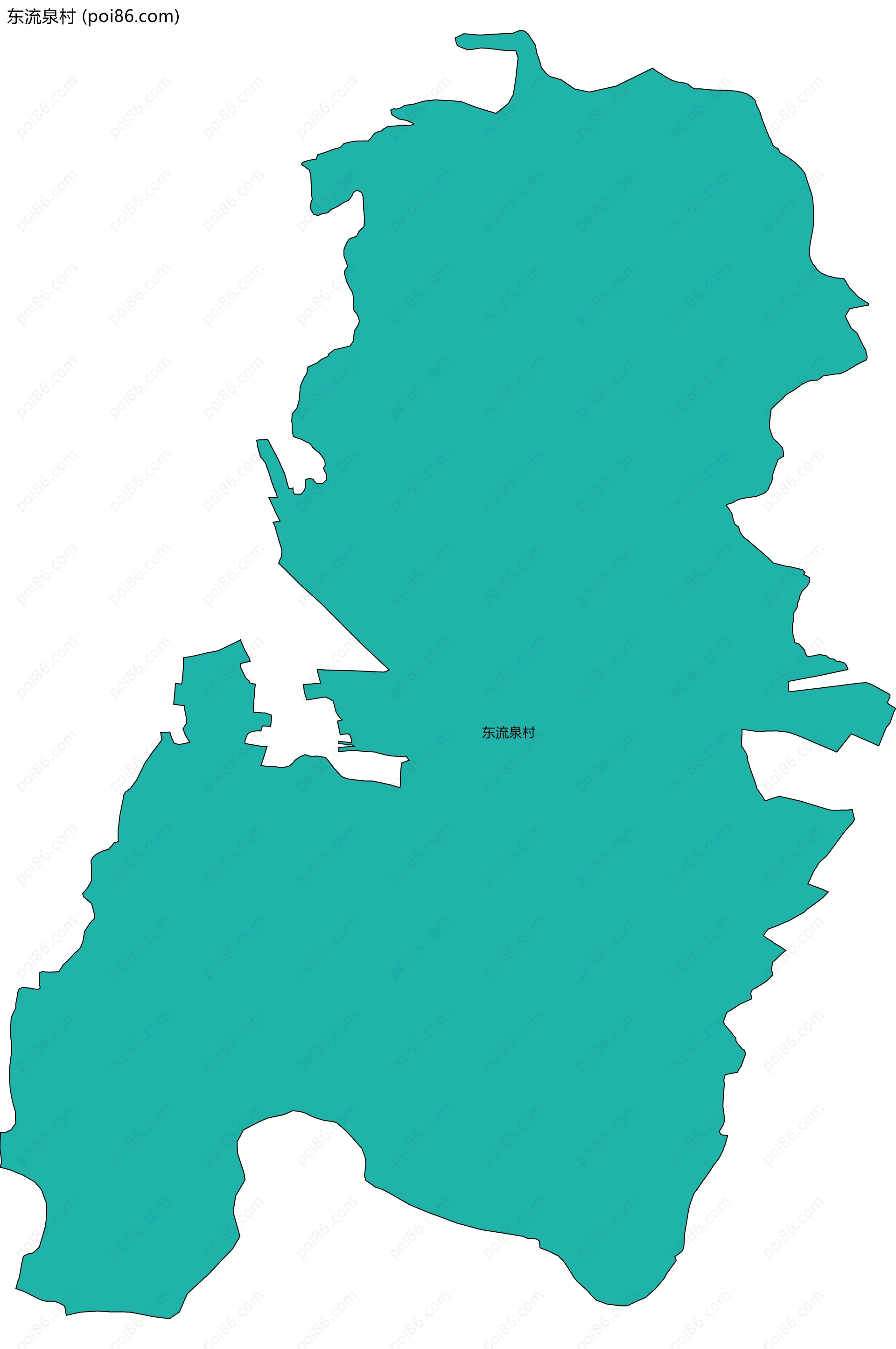 东流泉村边界地图