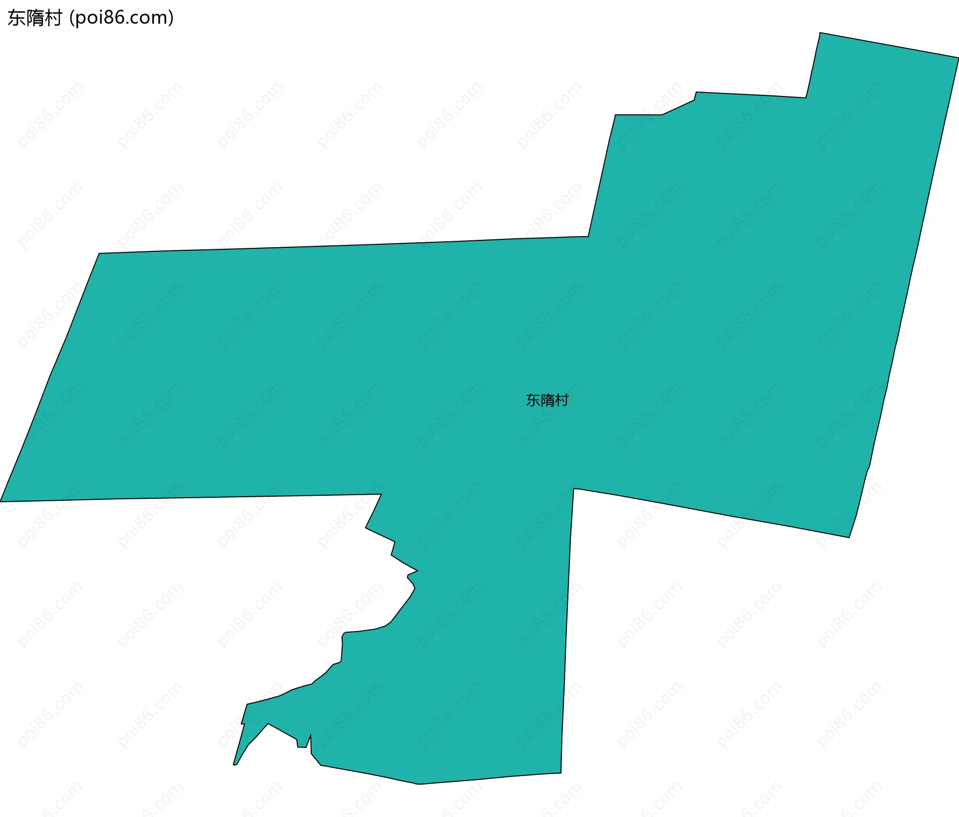 东隋村边界地图