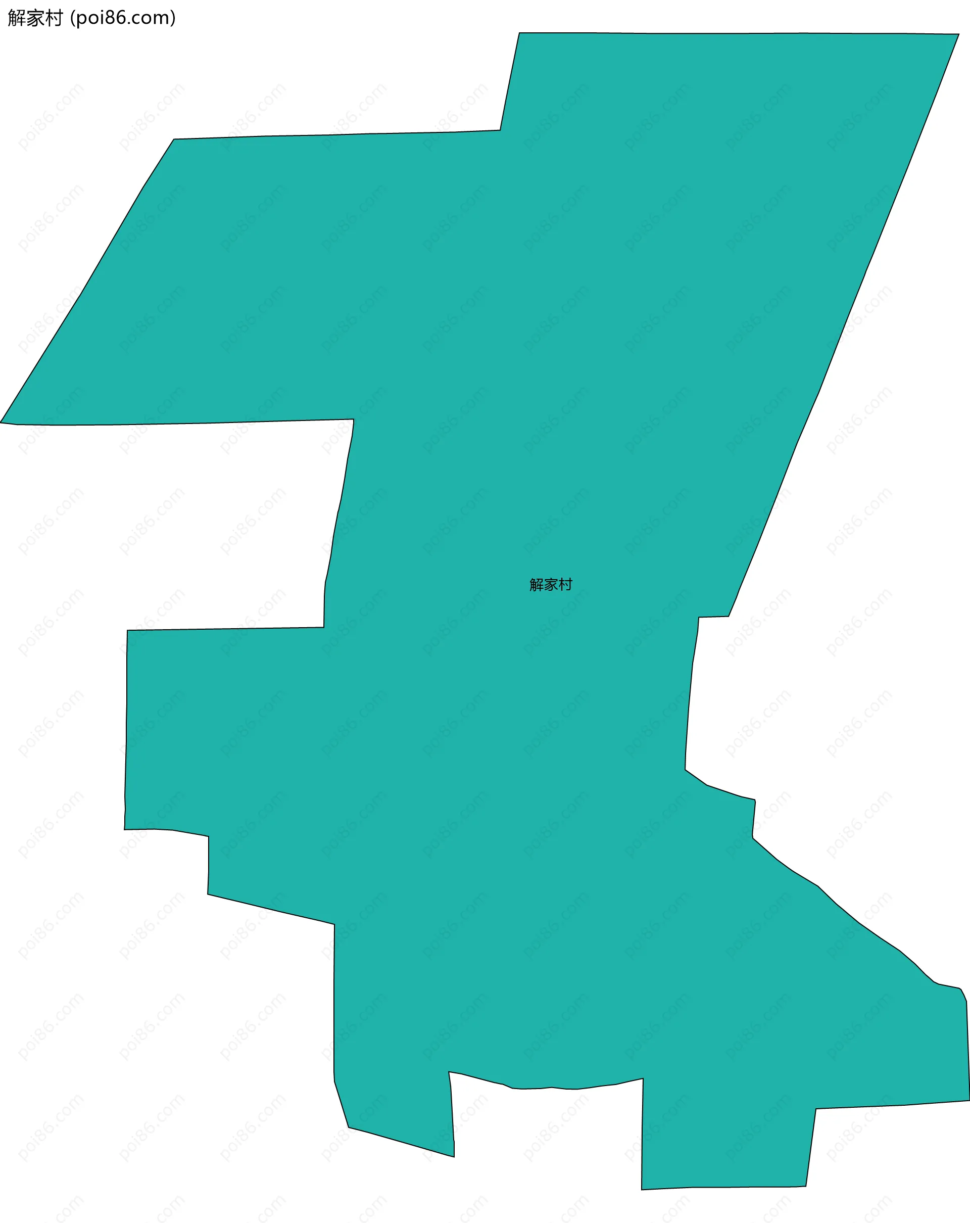 解家村边界地图