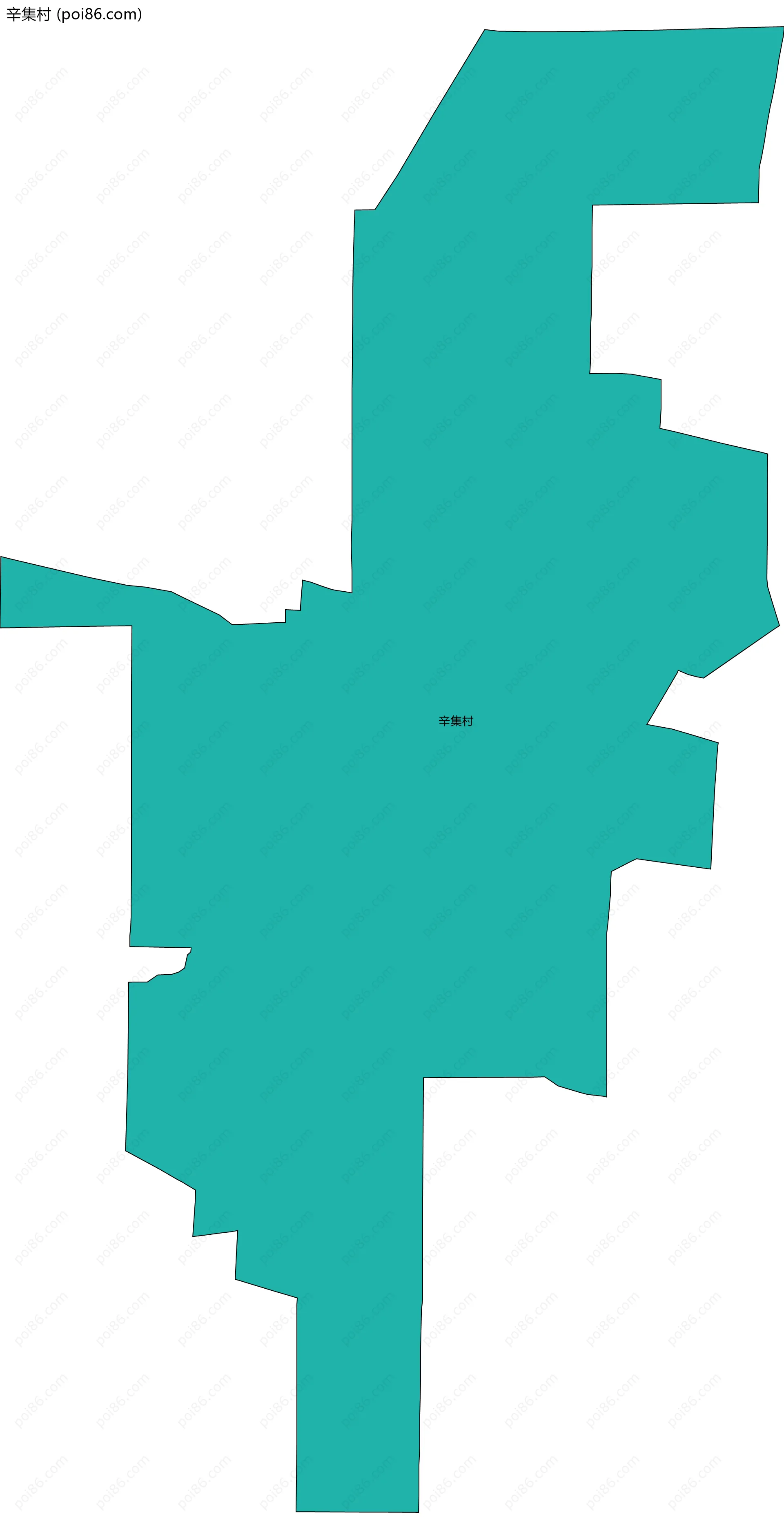 辛集村边界地图