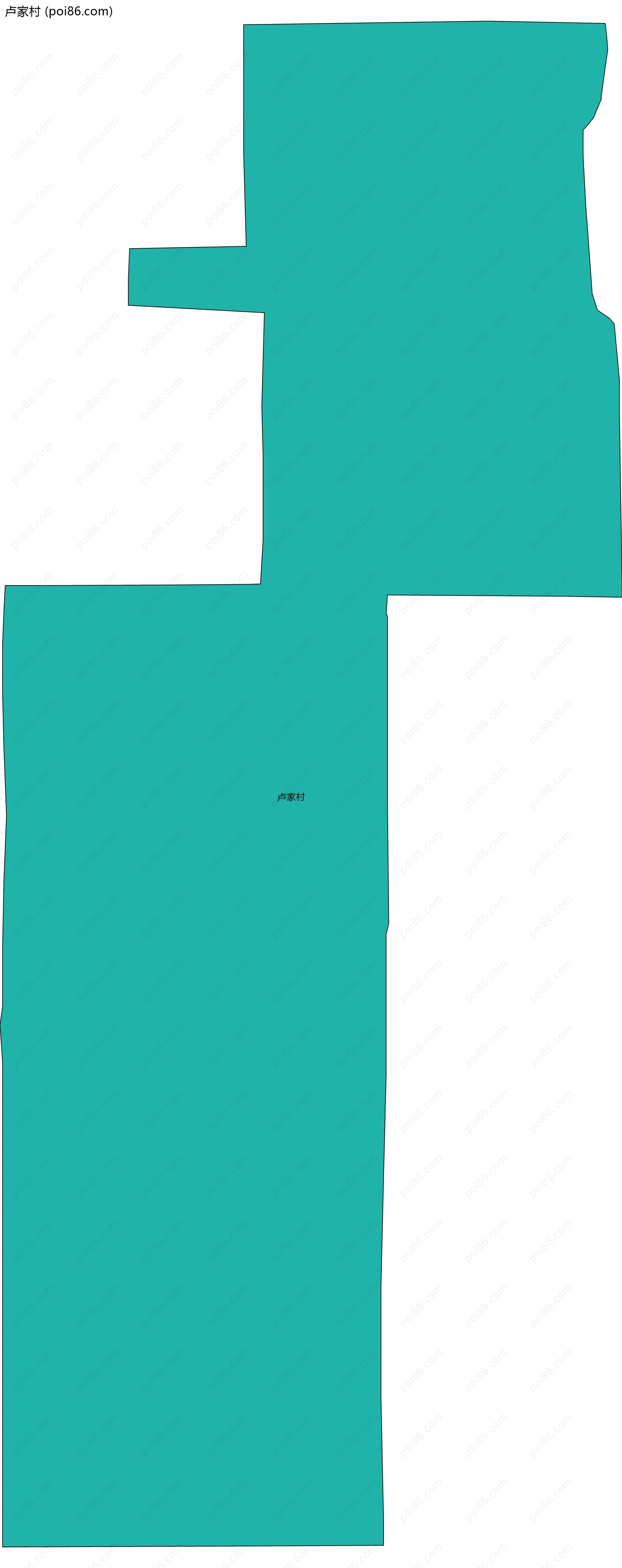 卢家村边界地图