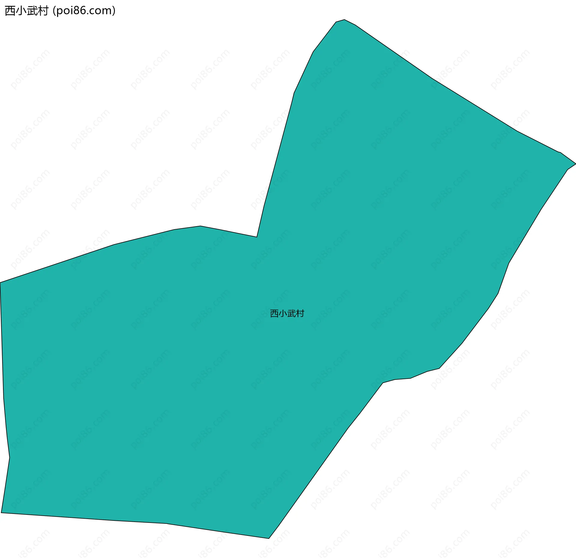 西小武村边界地图