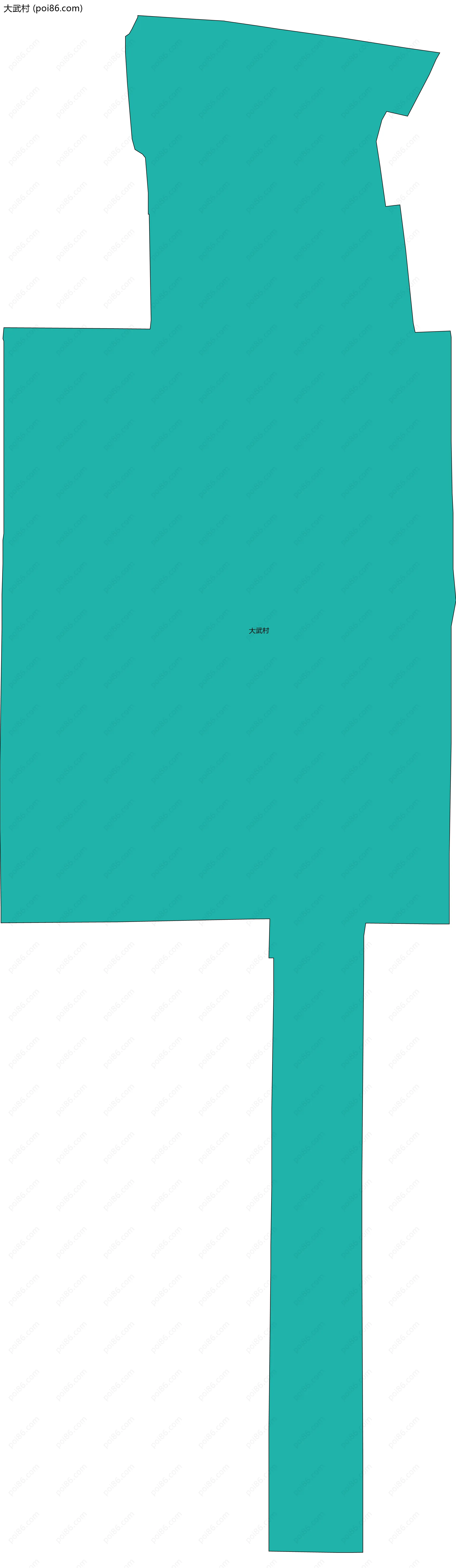 大武村边界地图