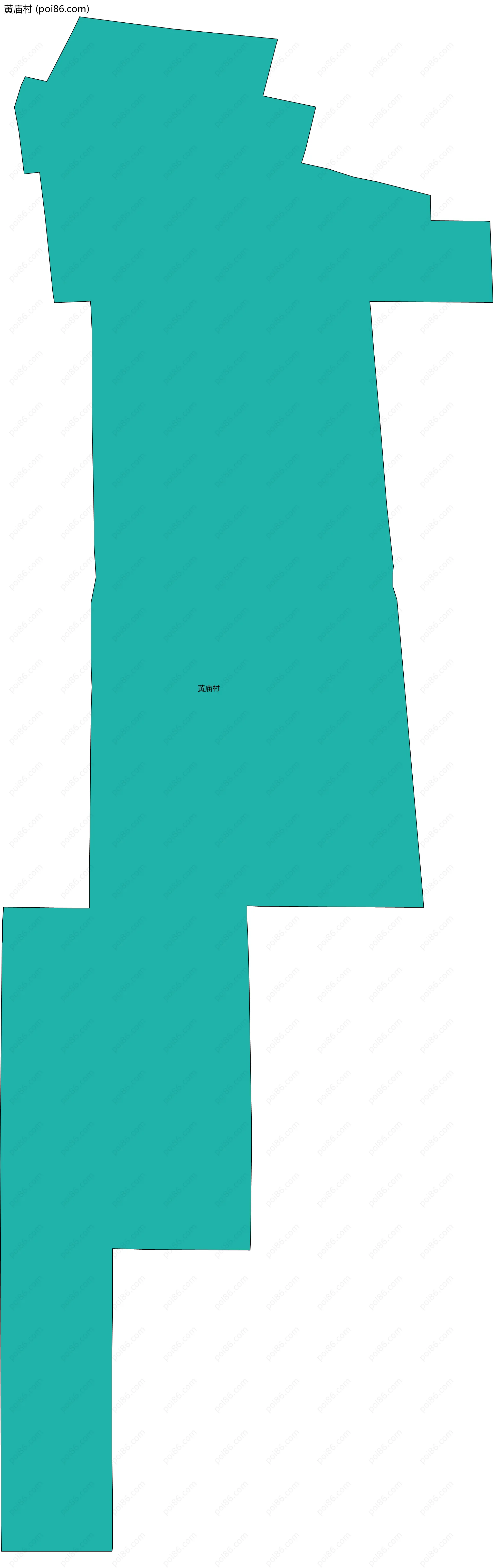 黄庙村边界地图