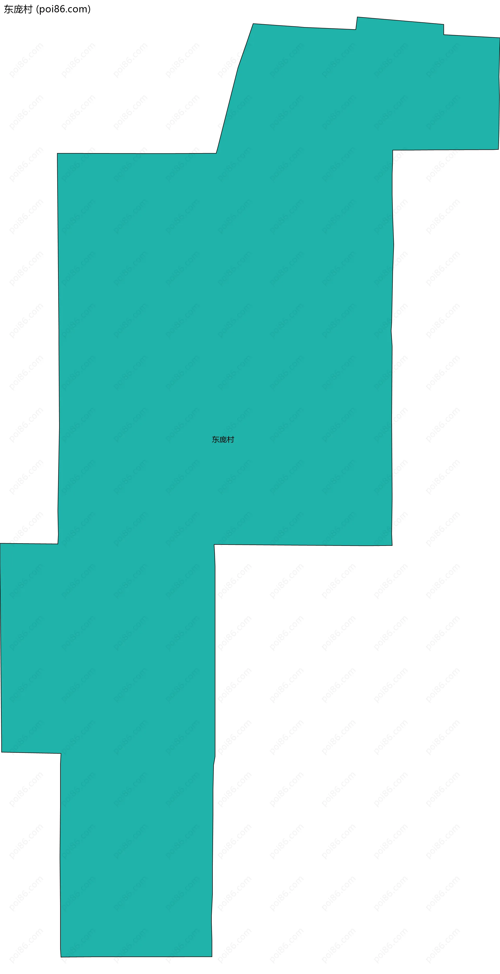 东庞村边界地图