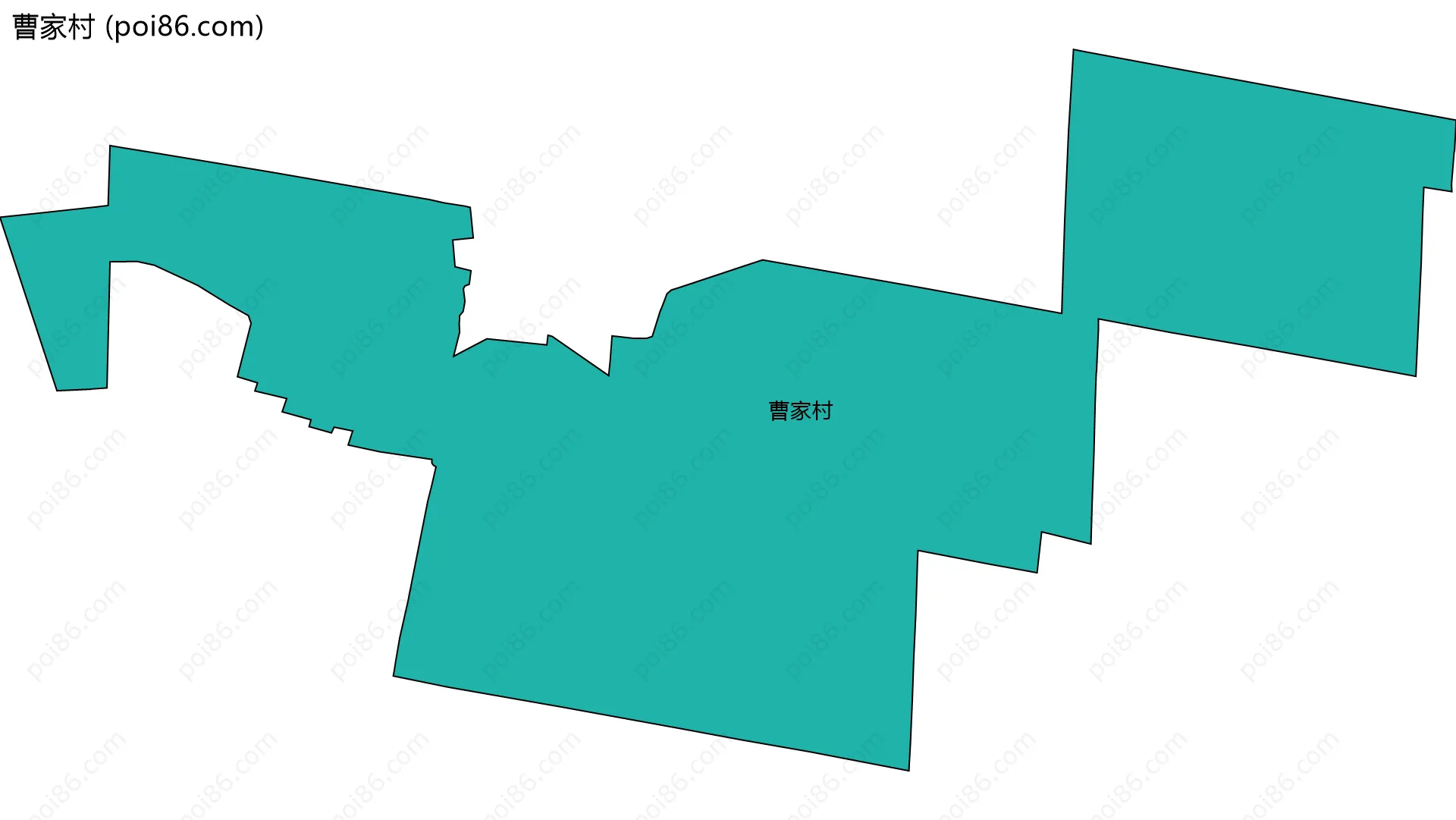 曹家村边界地图