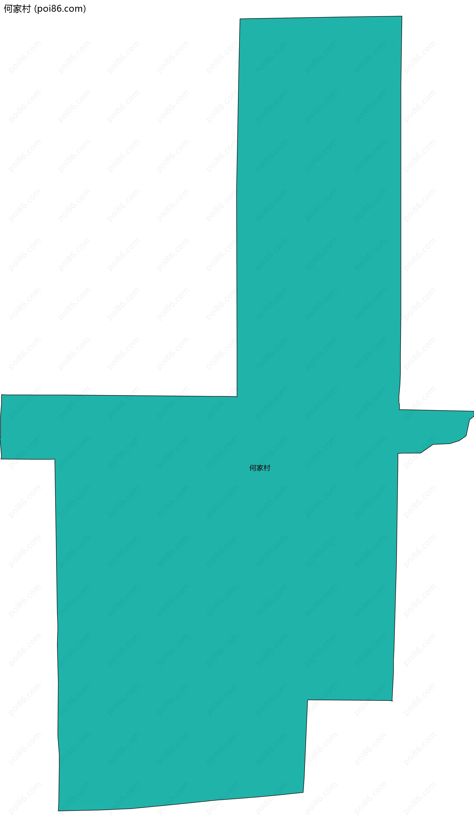 何家村边界地图