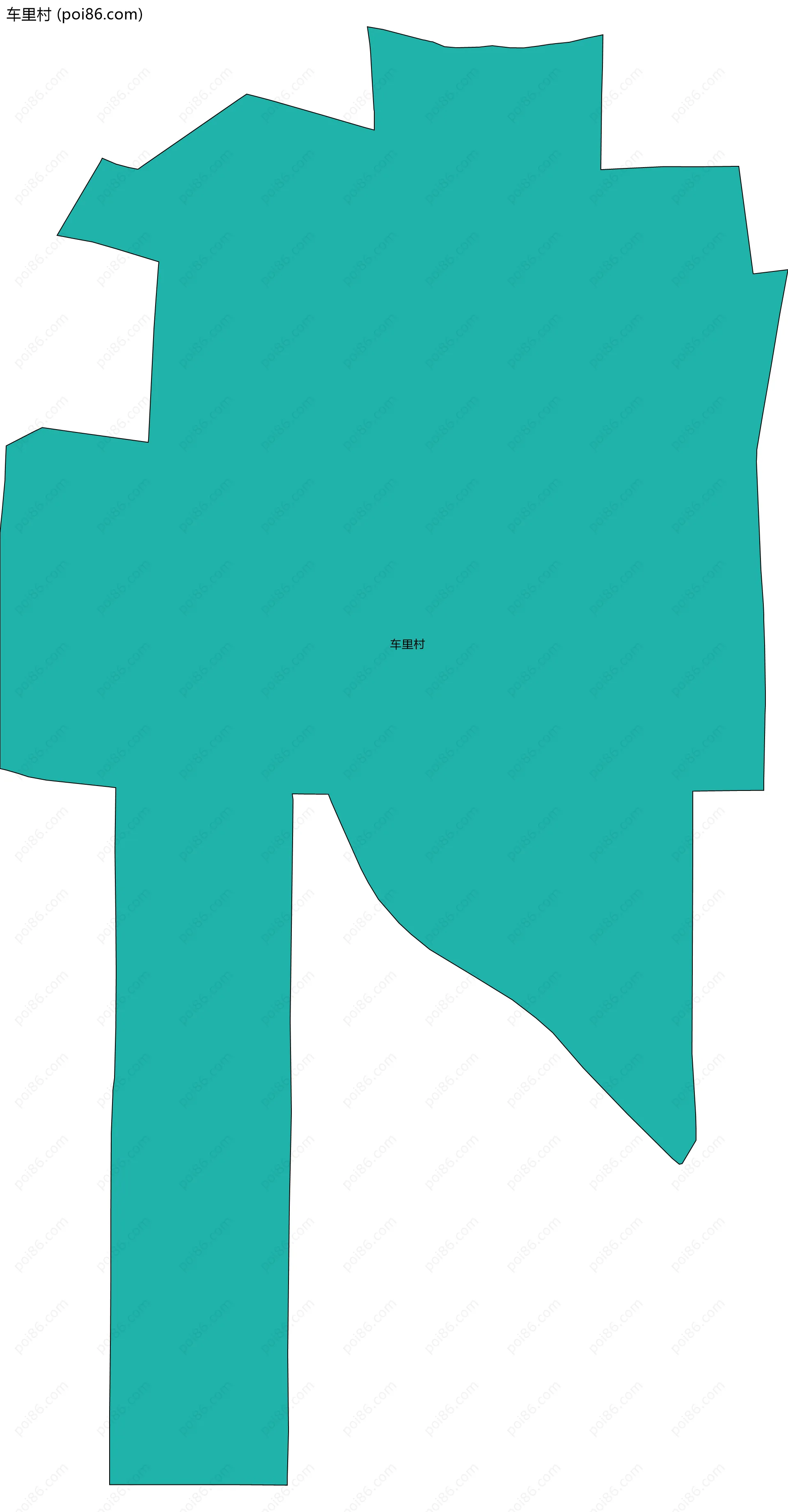 车里村边界地图