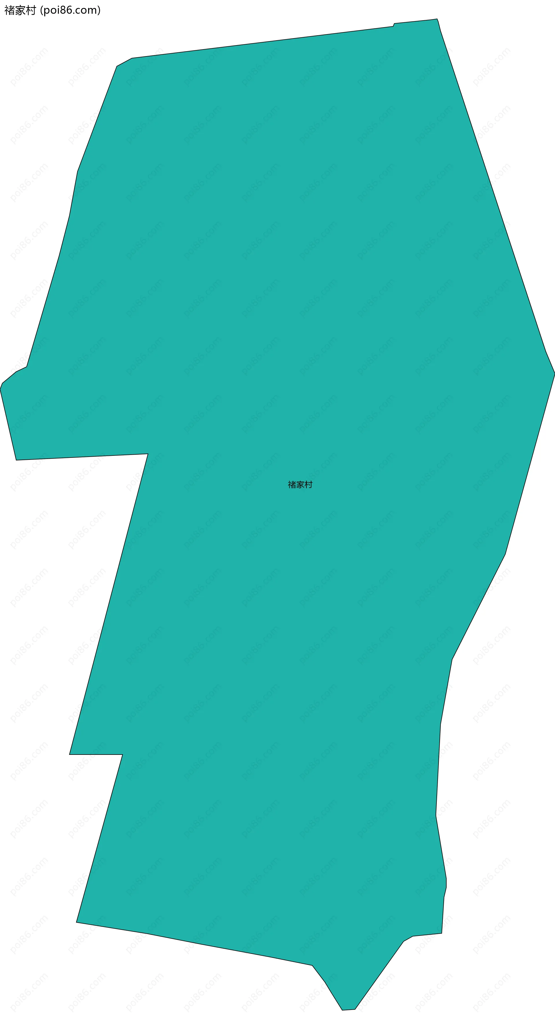 禇家村边界地图