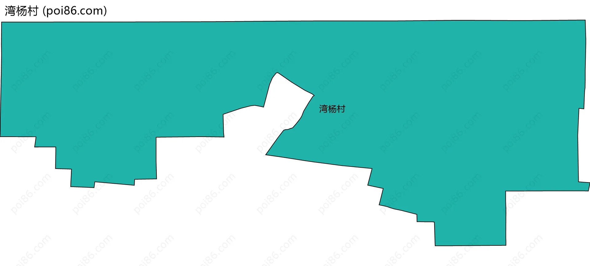 湾杨村边界地图