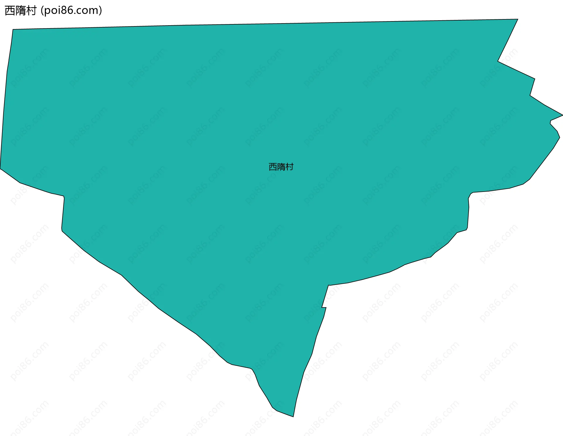 西隋村边界地图