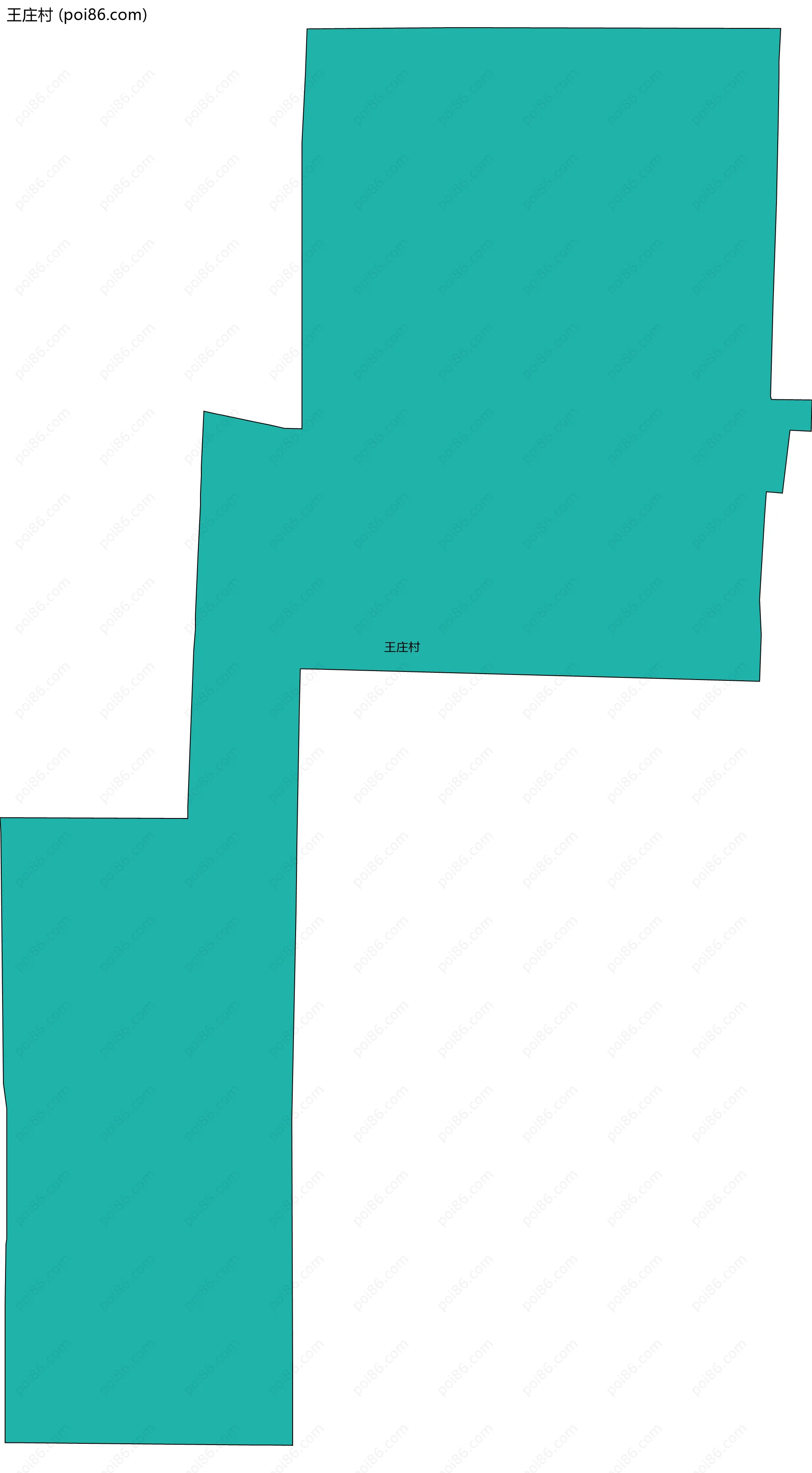 王庄村边界地图