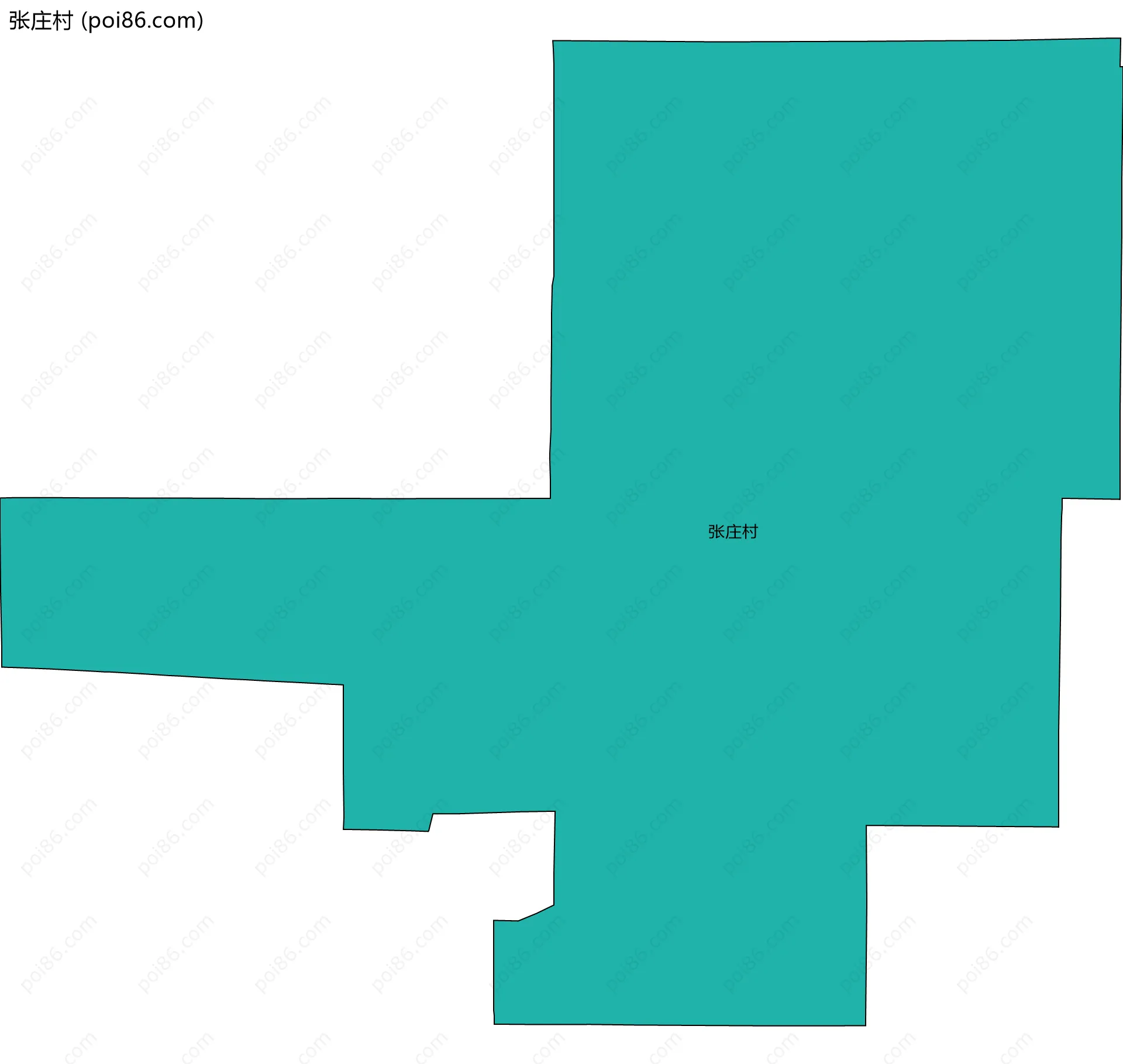 张庄村边界地图