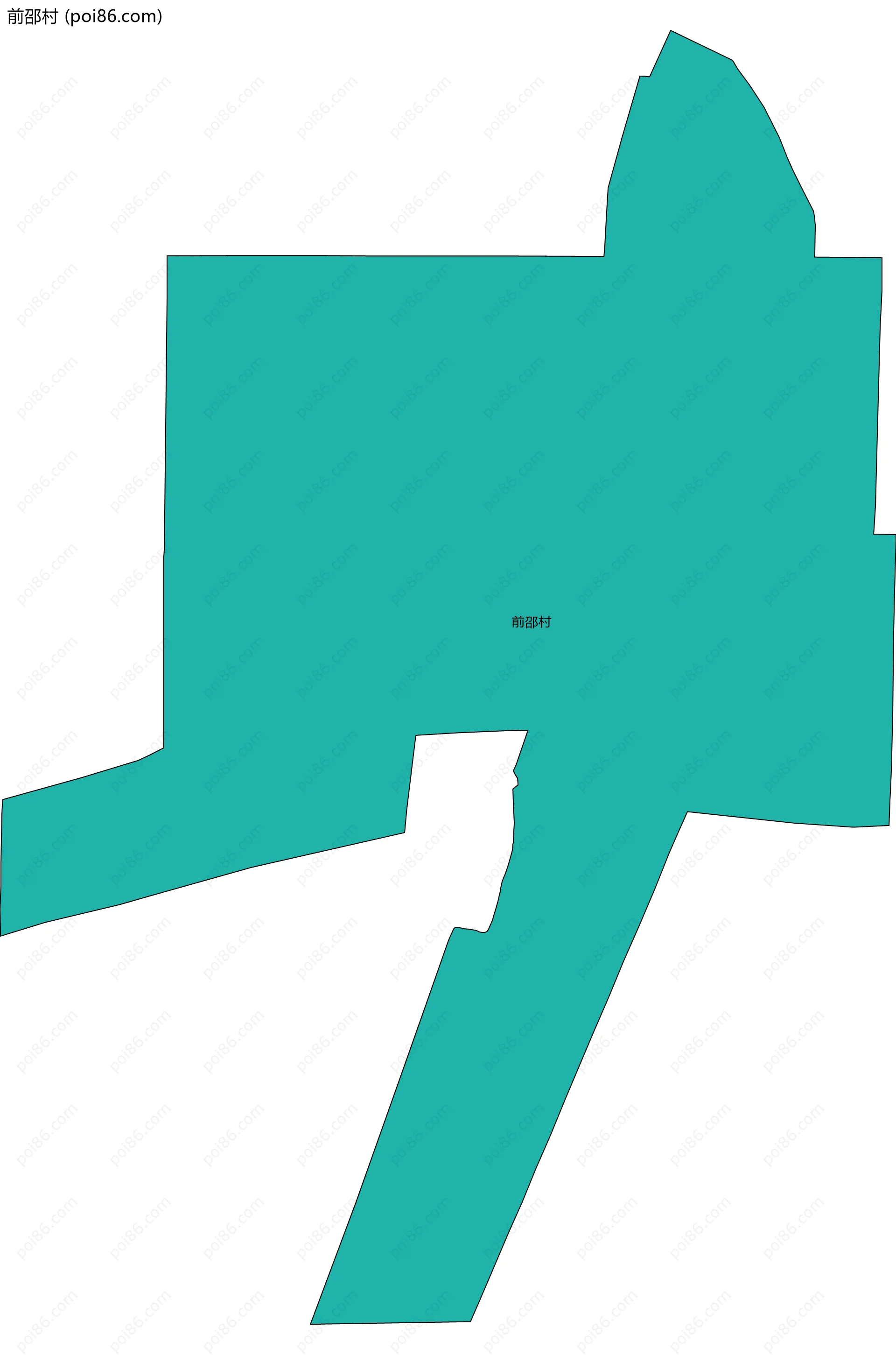 前邵村边界地图