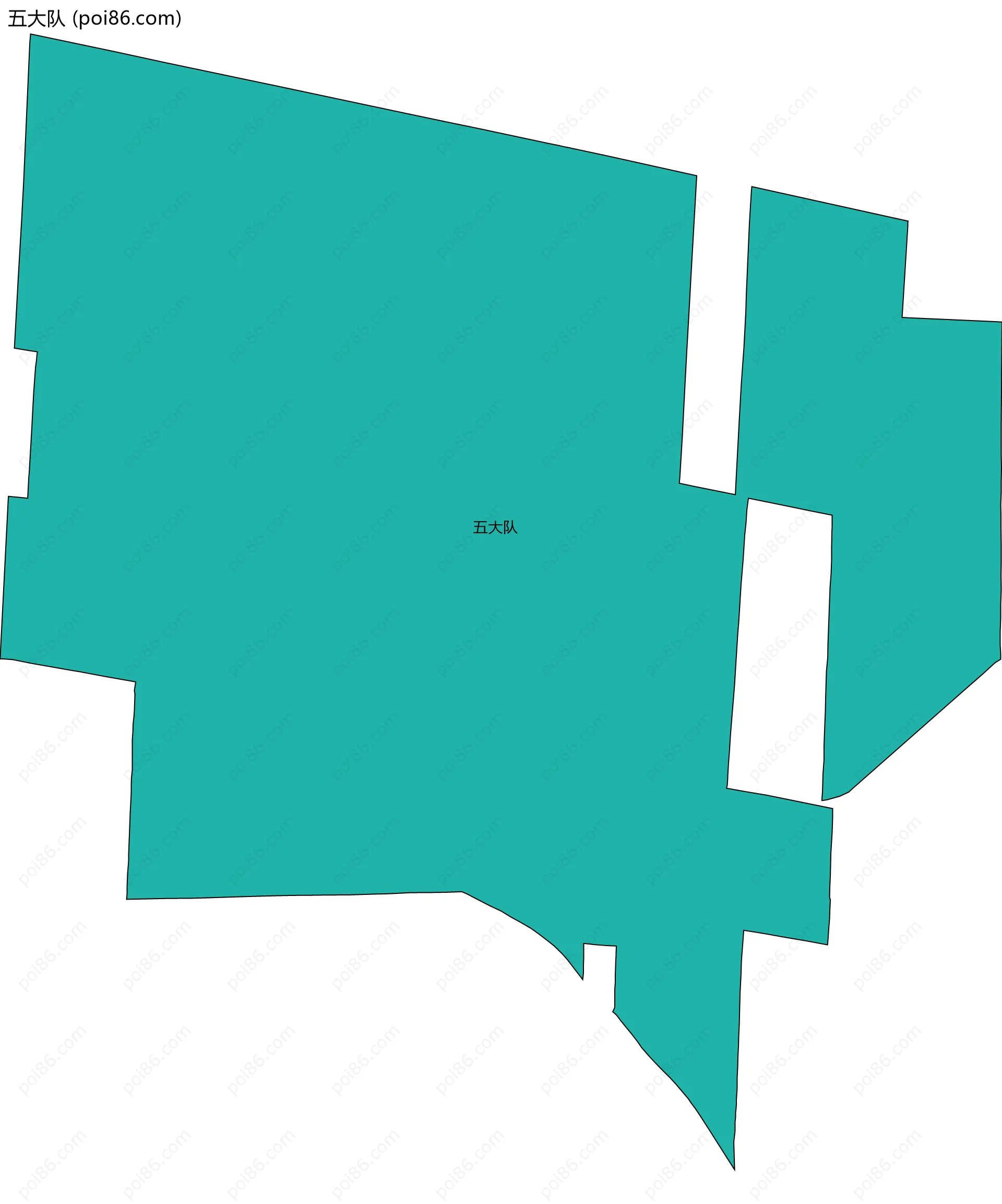 五大队边界地图