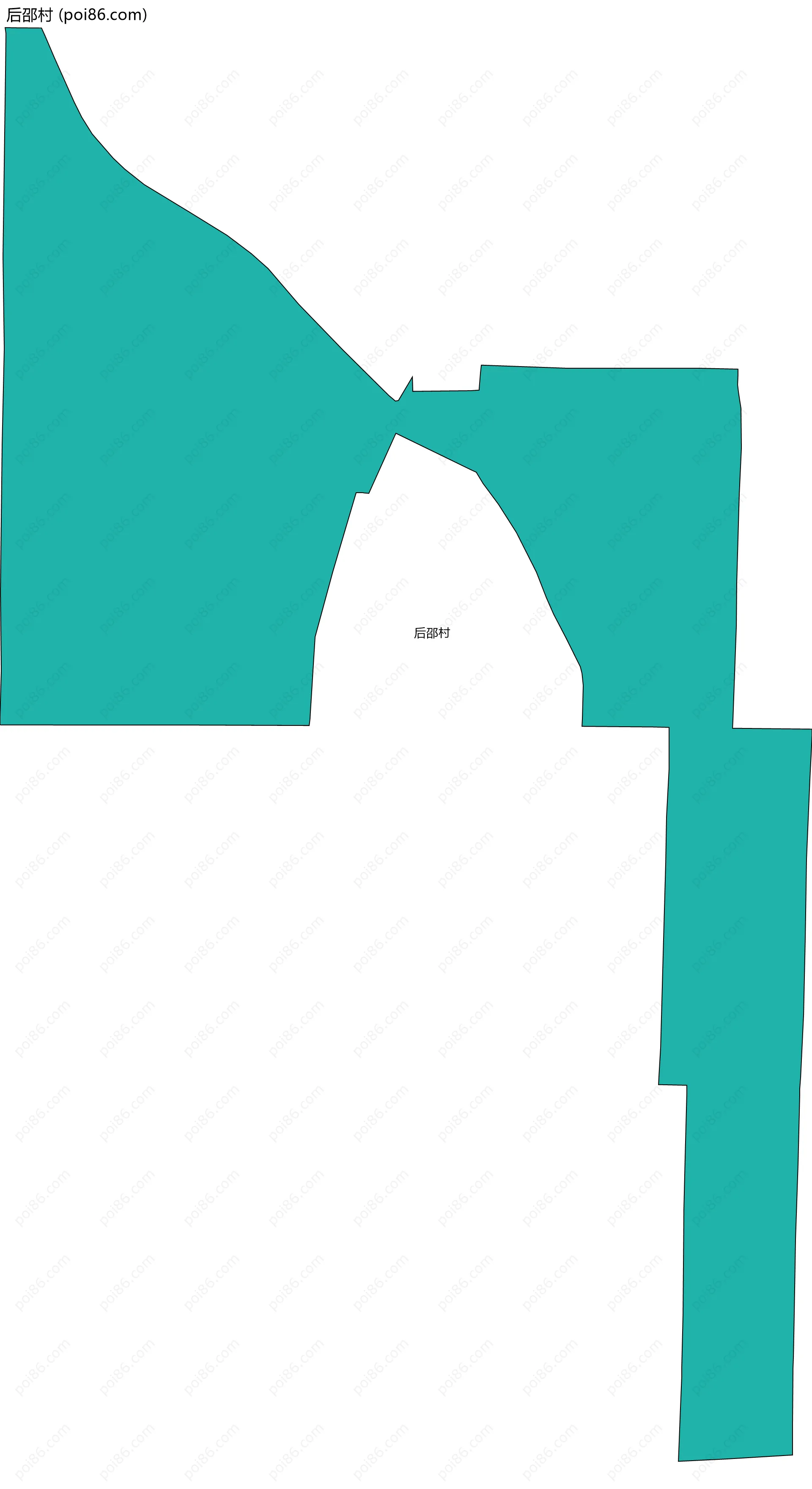 后邵村边界地图