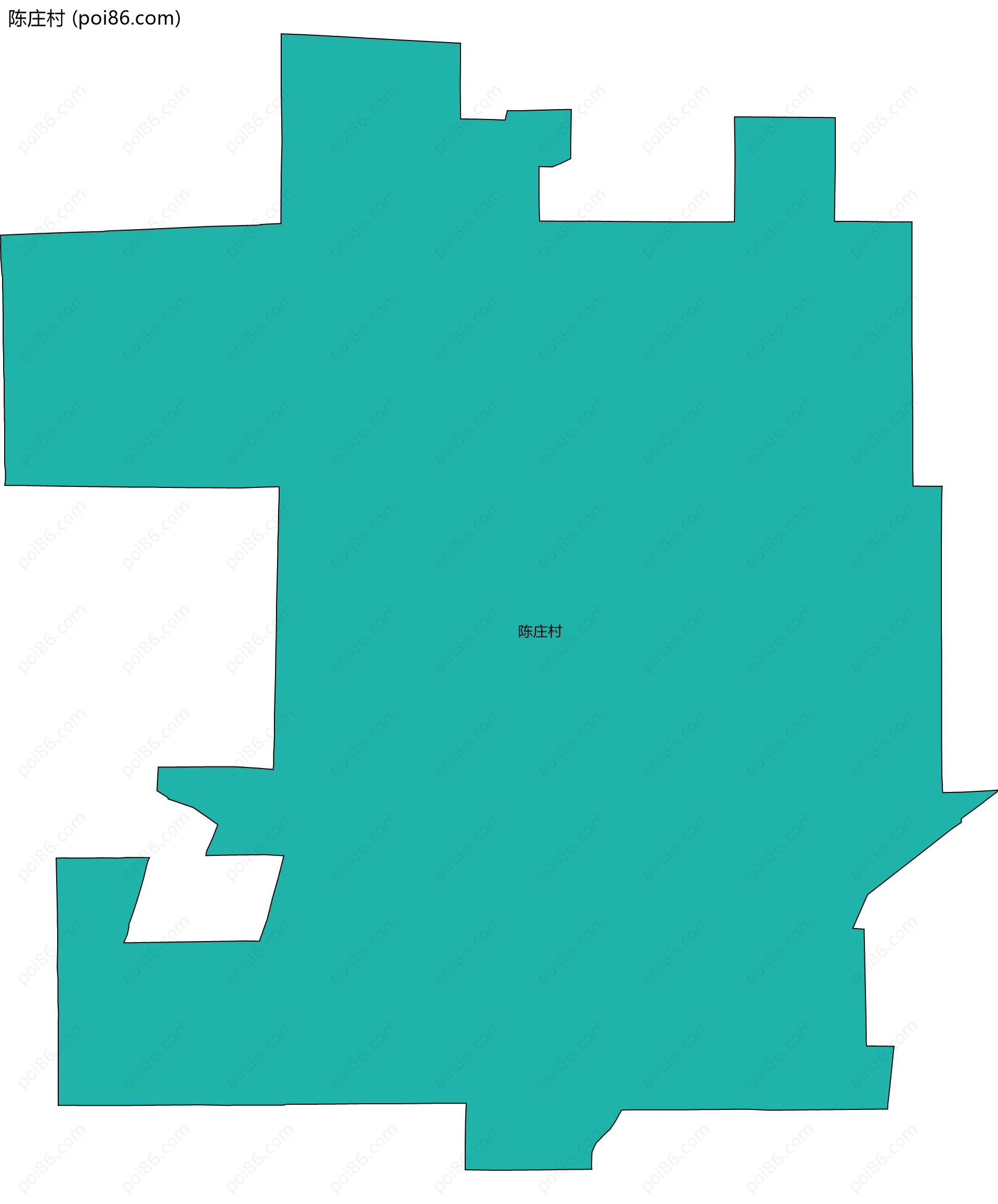 陈庄村边界地图