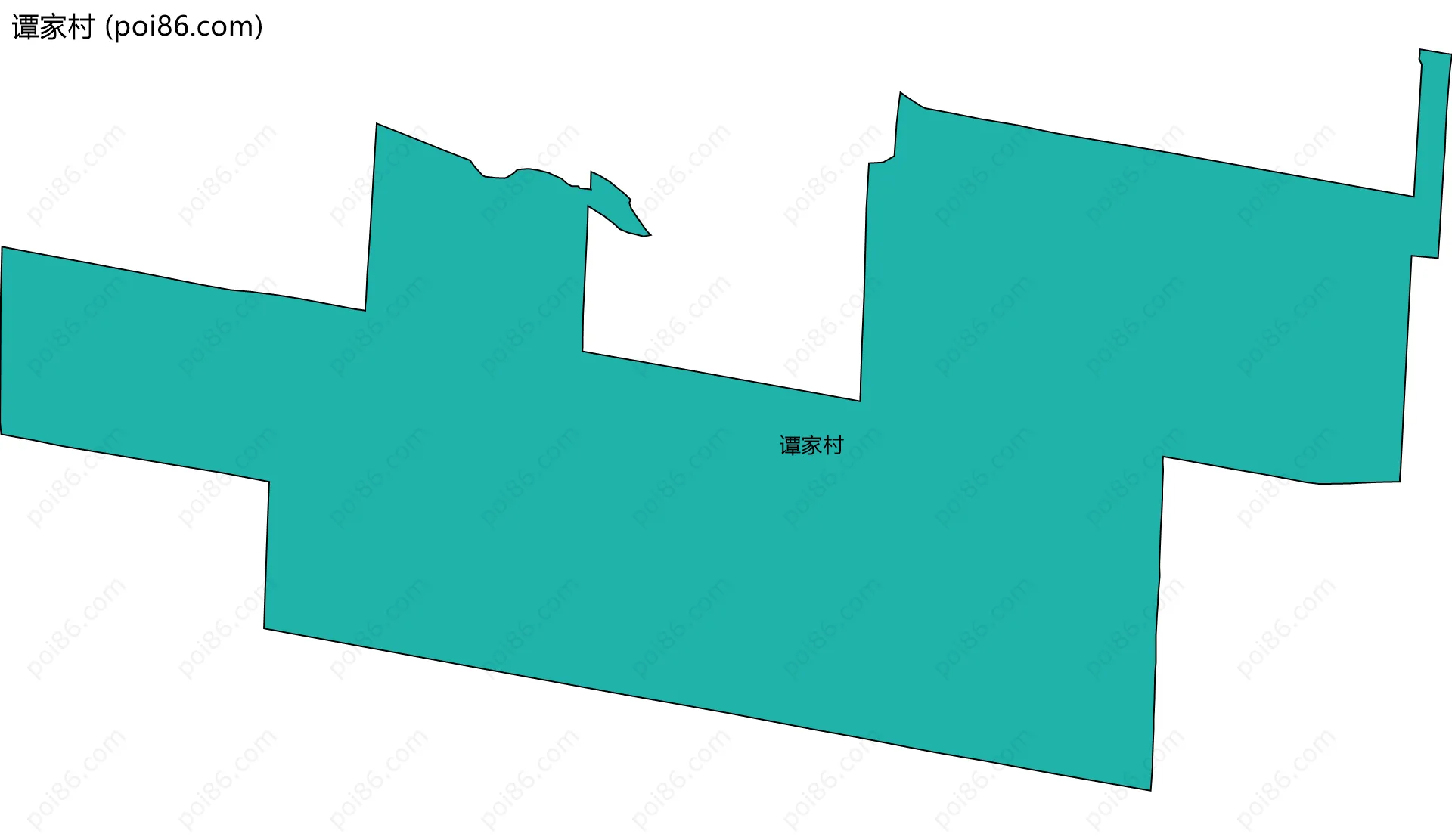 谭家村边界地图