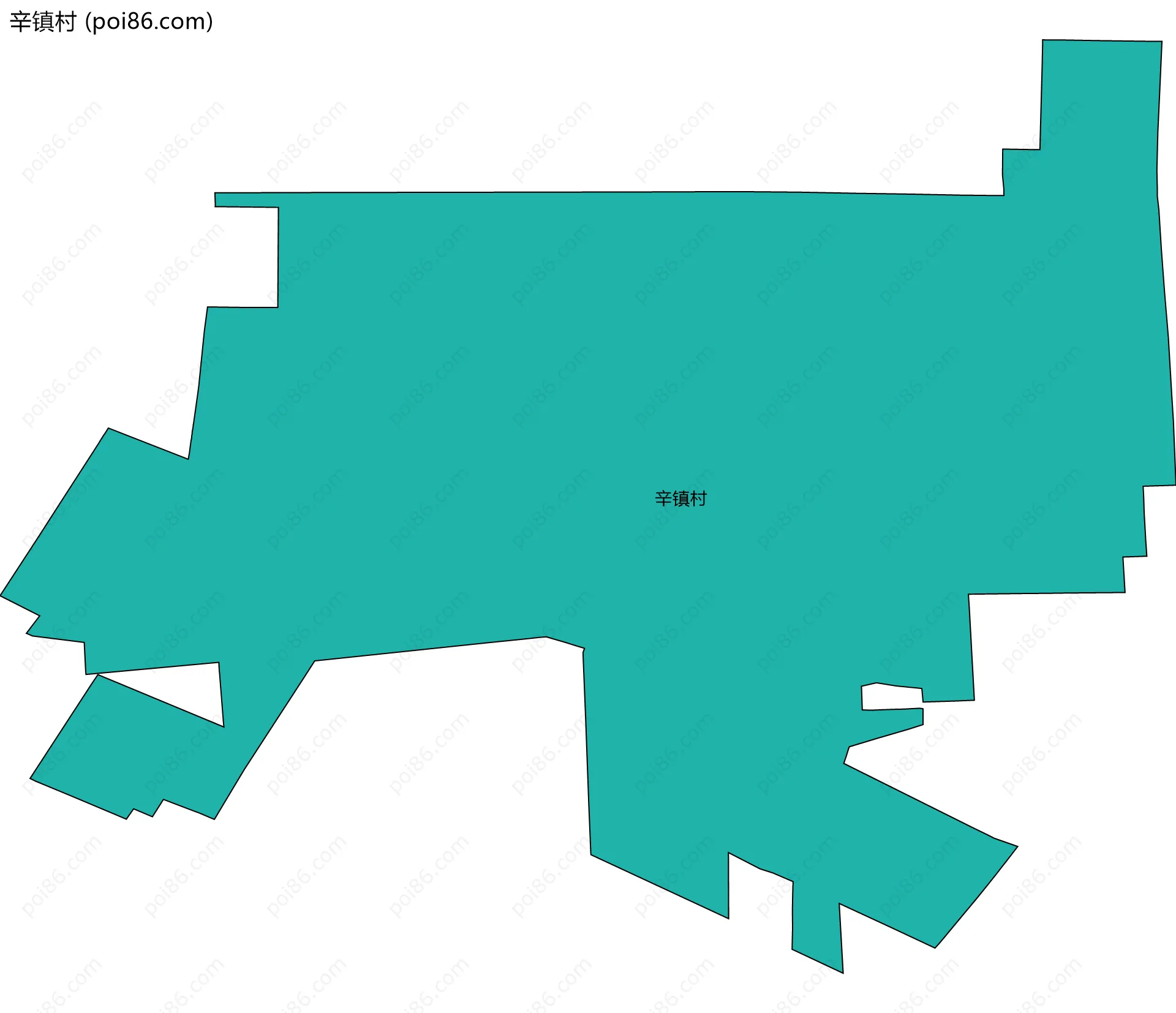 辛镇村边界地图