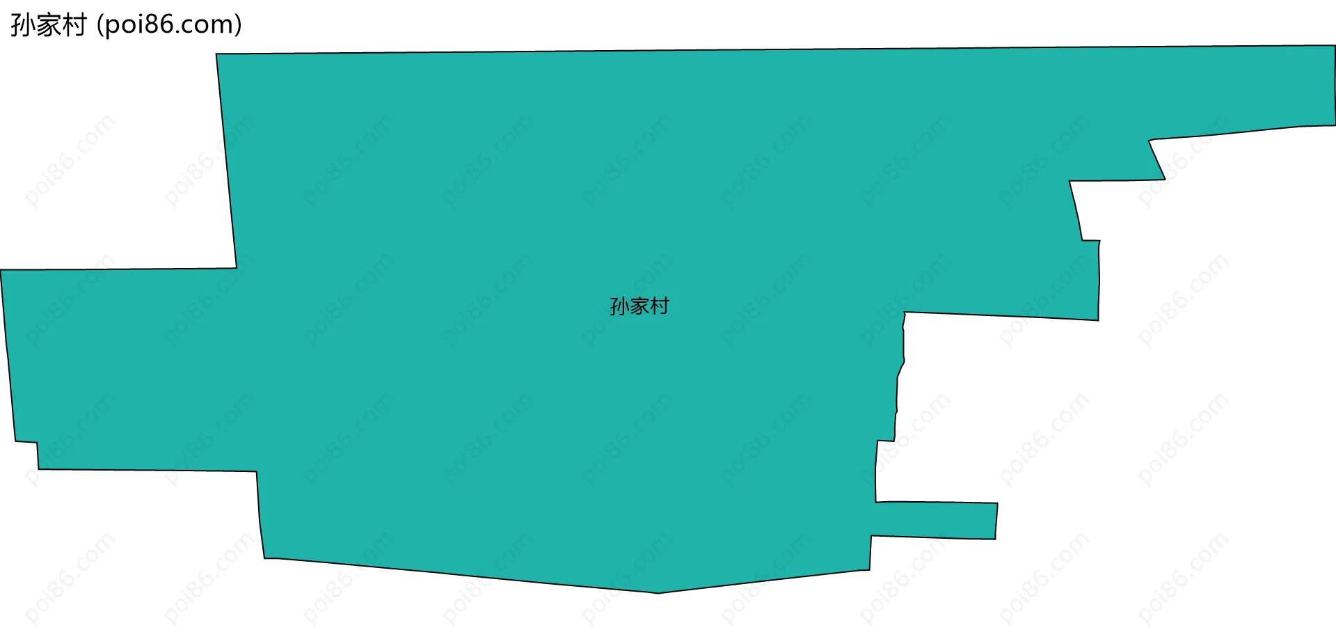 孙家村边界地图