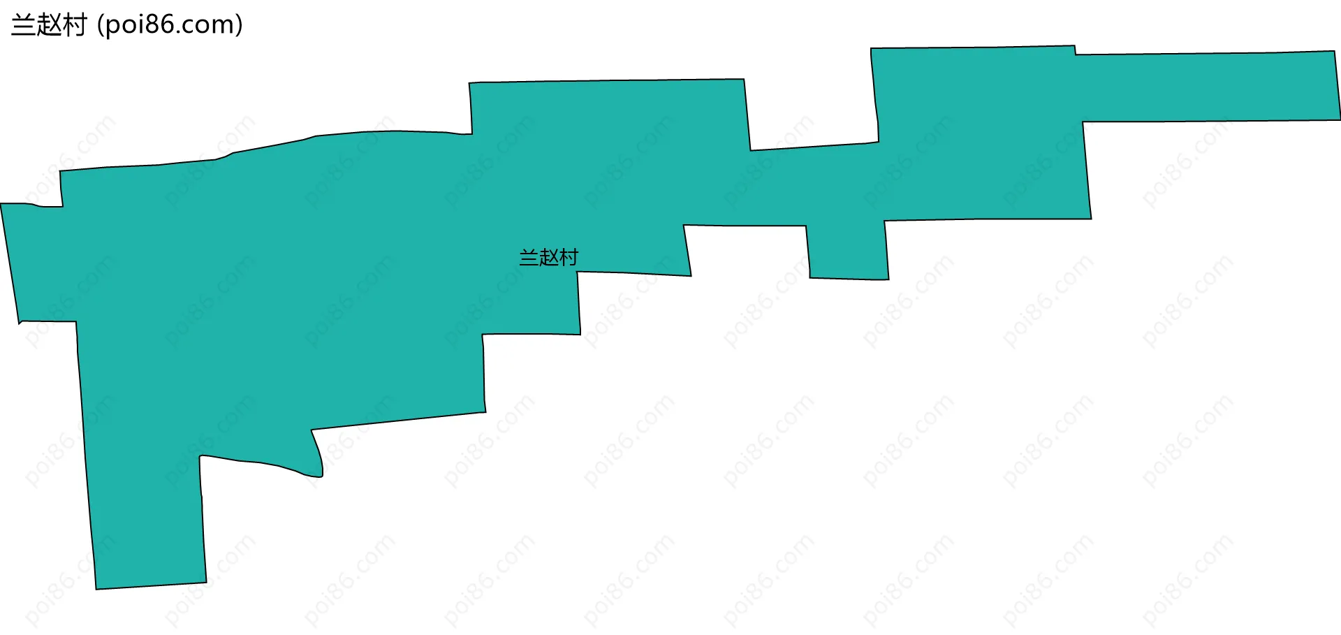 兰赵村边界地图