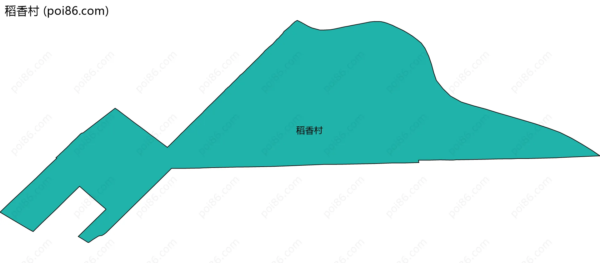 稻香村边界地图