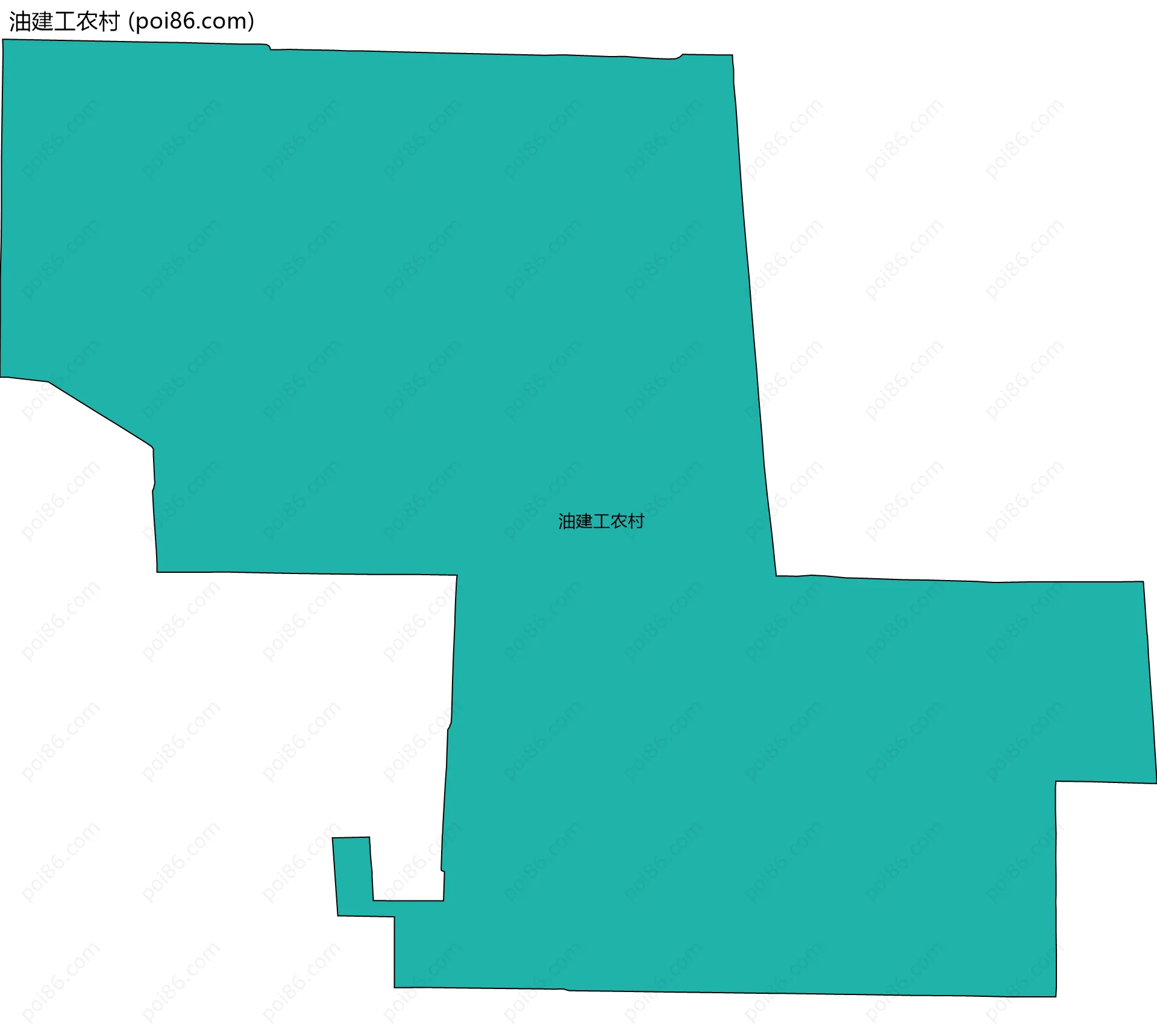 油建工农村边界地图