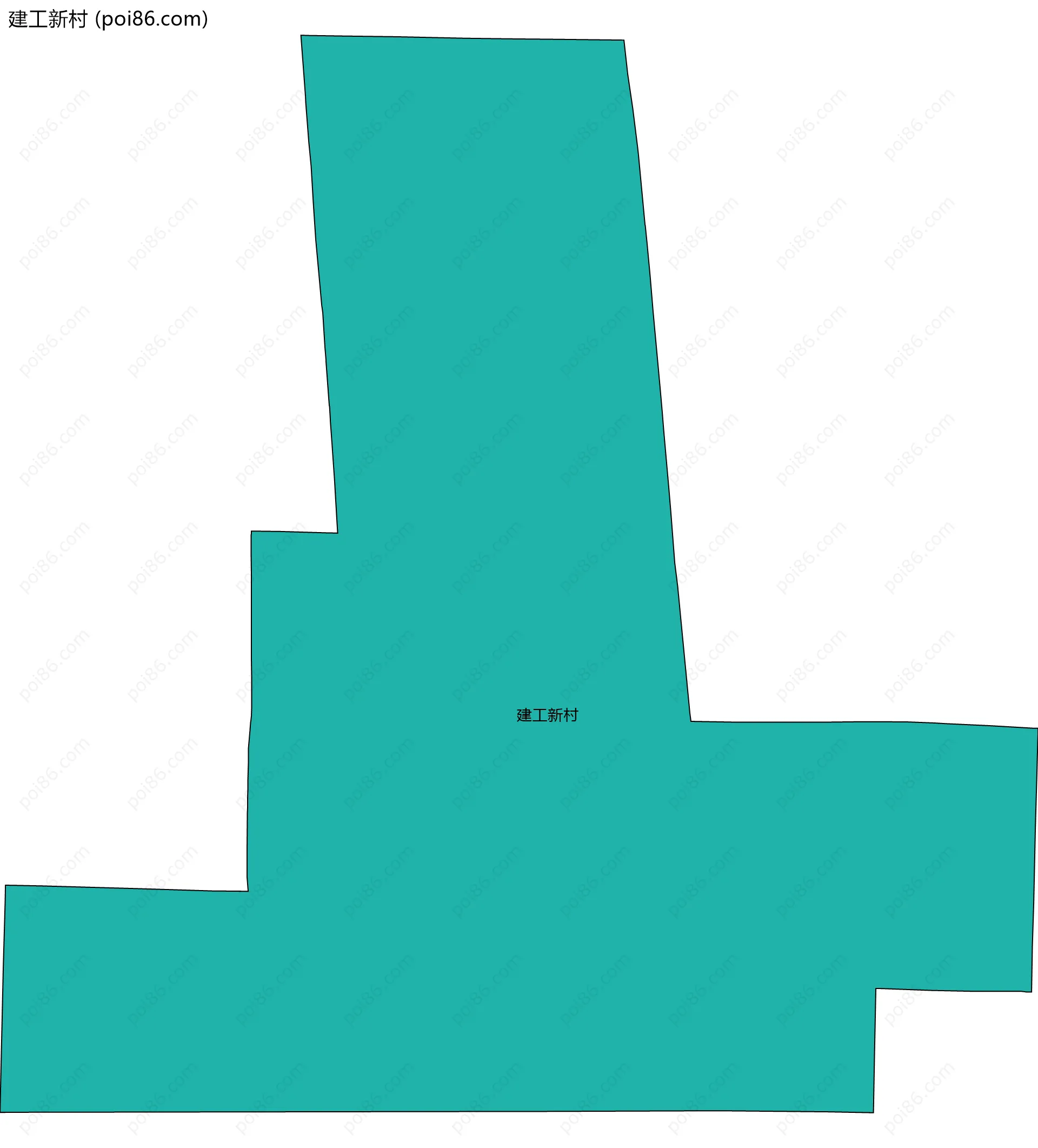 建工新村边界地图