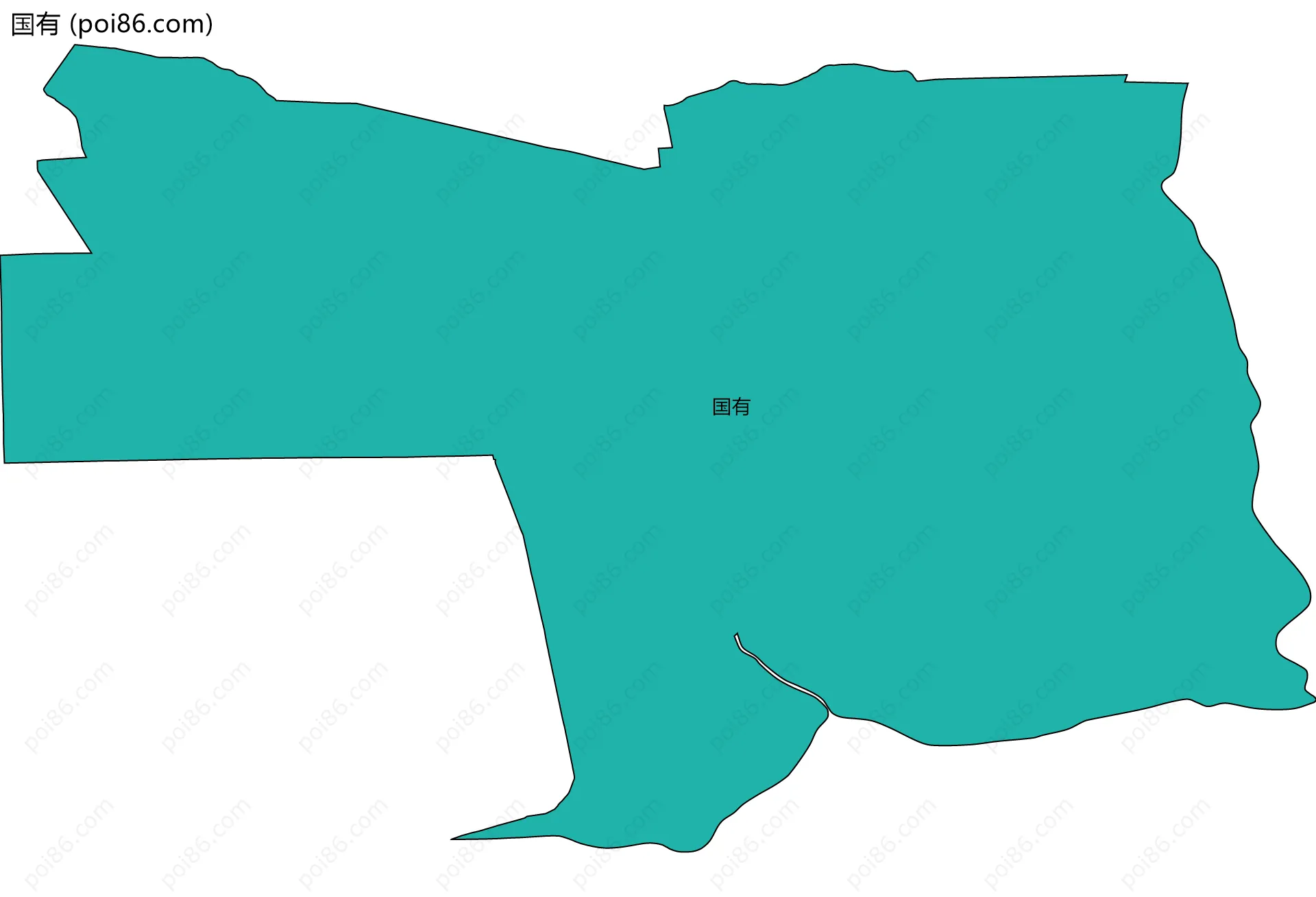 国有边界地图