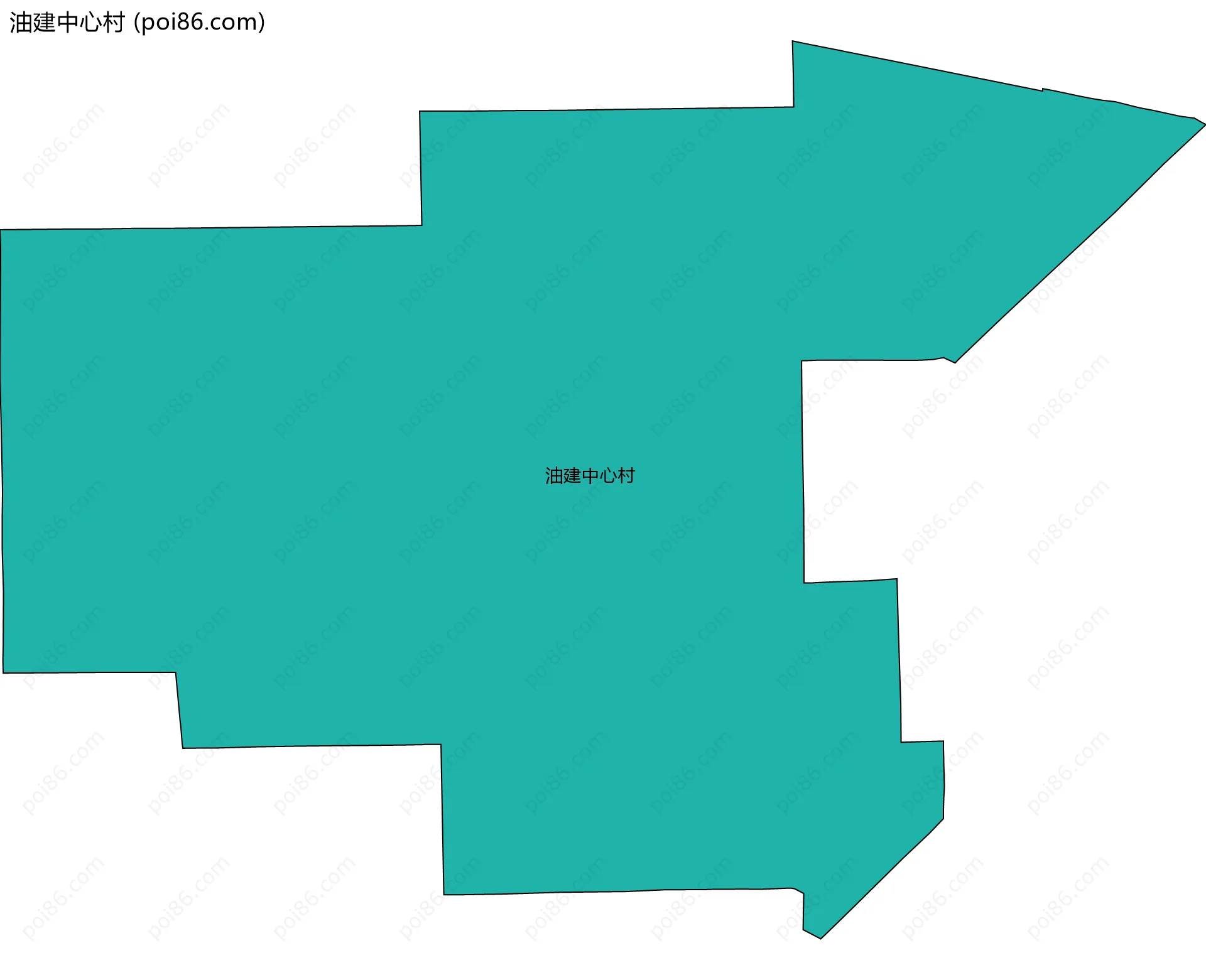 油建中心村边界地图