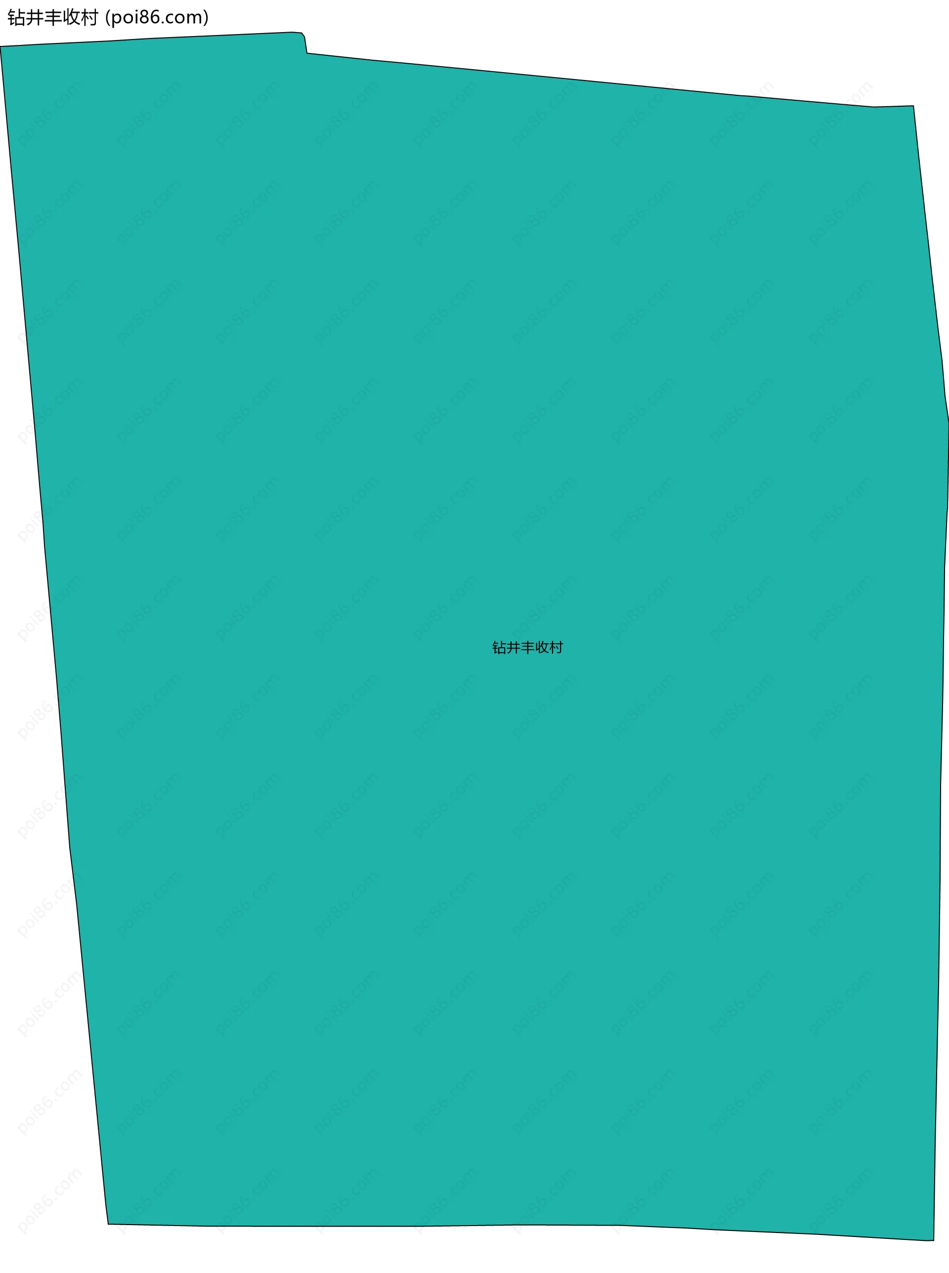 钻井丰收村边界地图