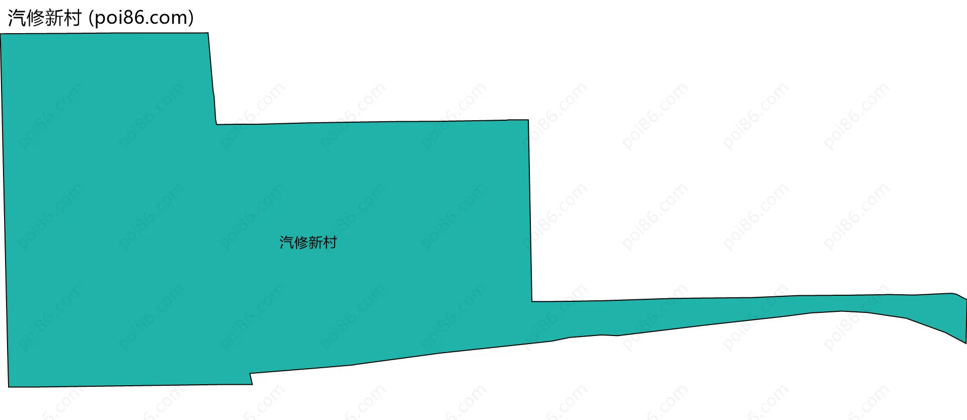汽修新村边界地图