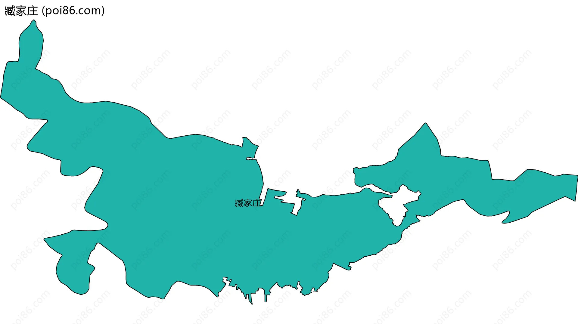 臧家庄边界地图