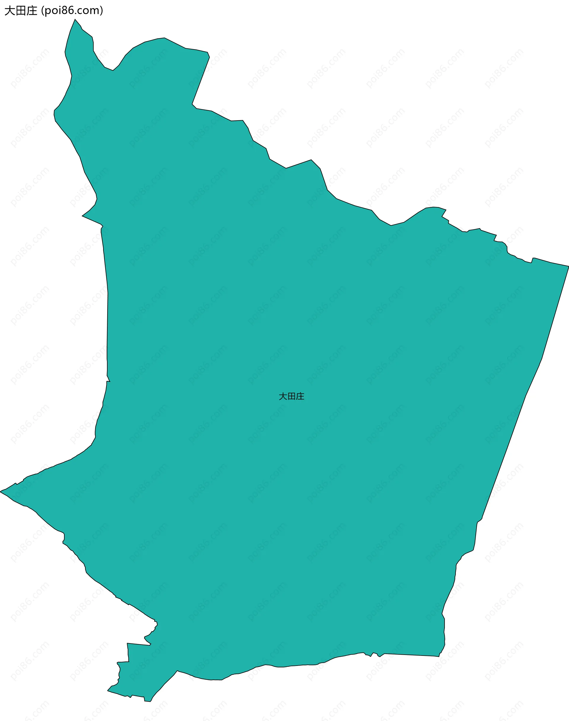 大田庄边界地图