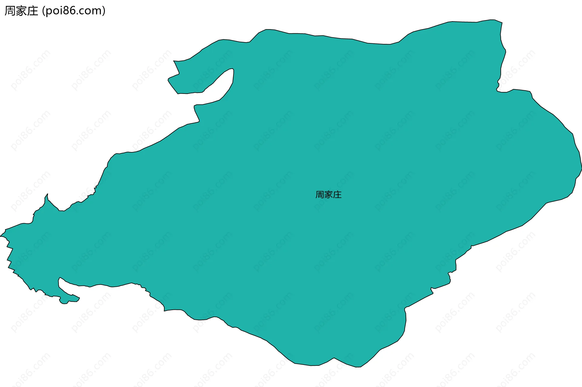 周家庄边界地图