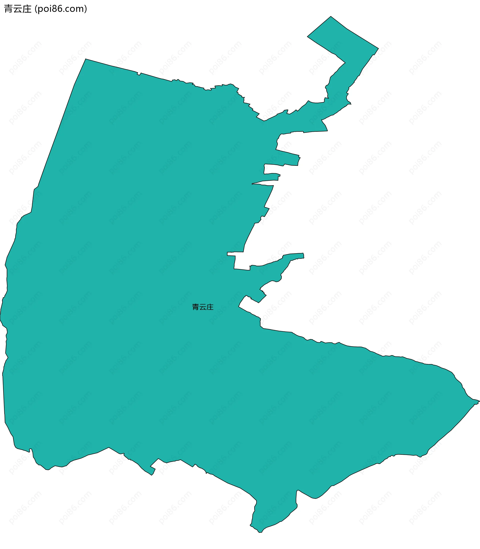 青云庄边界地图