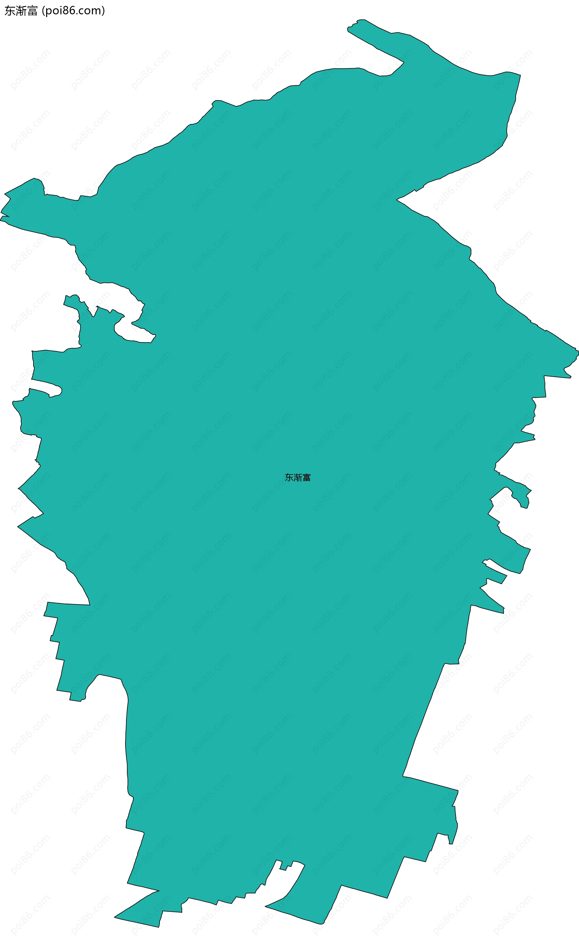 东渐富边界地图