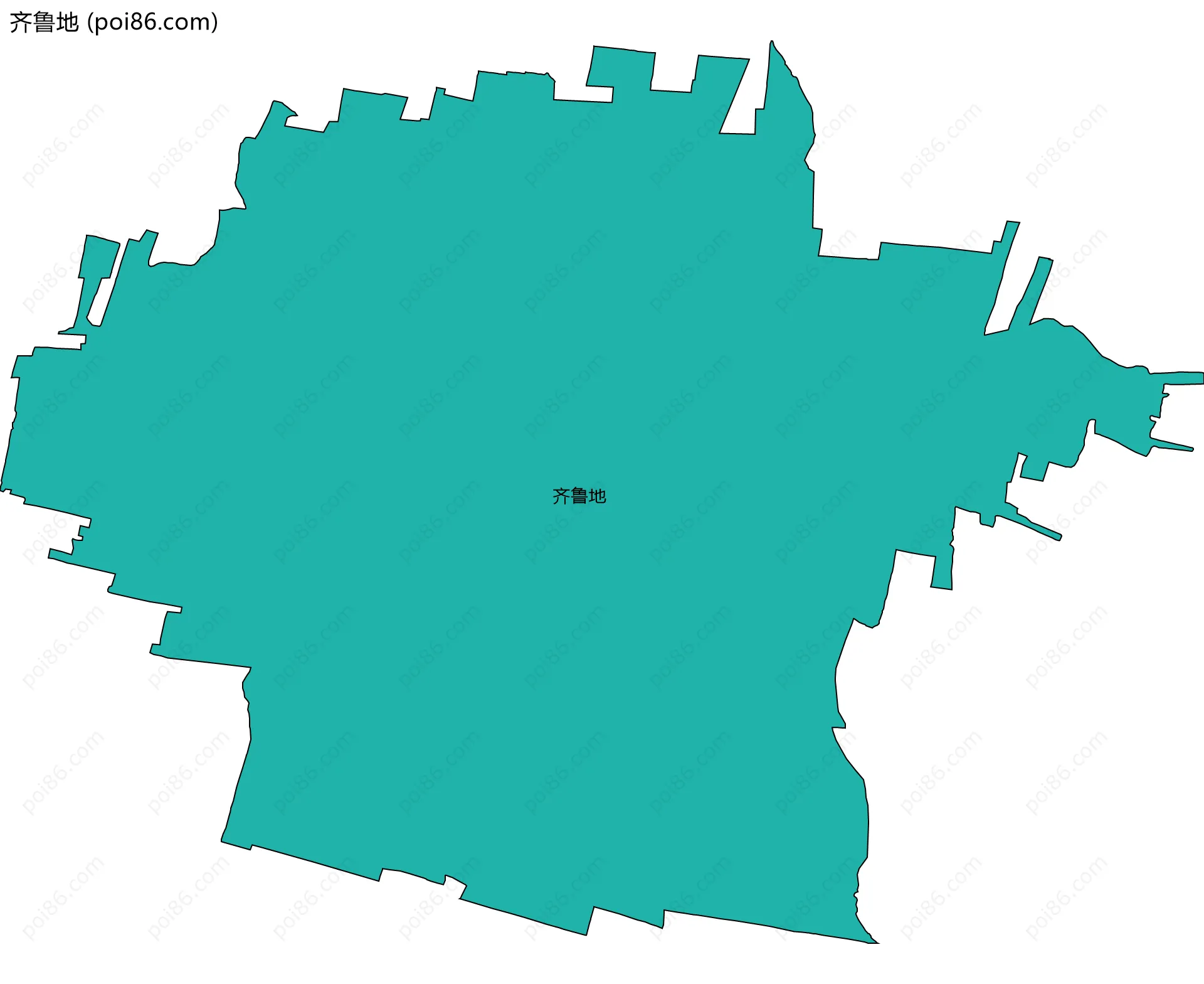 齐鲁地边界地图
