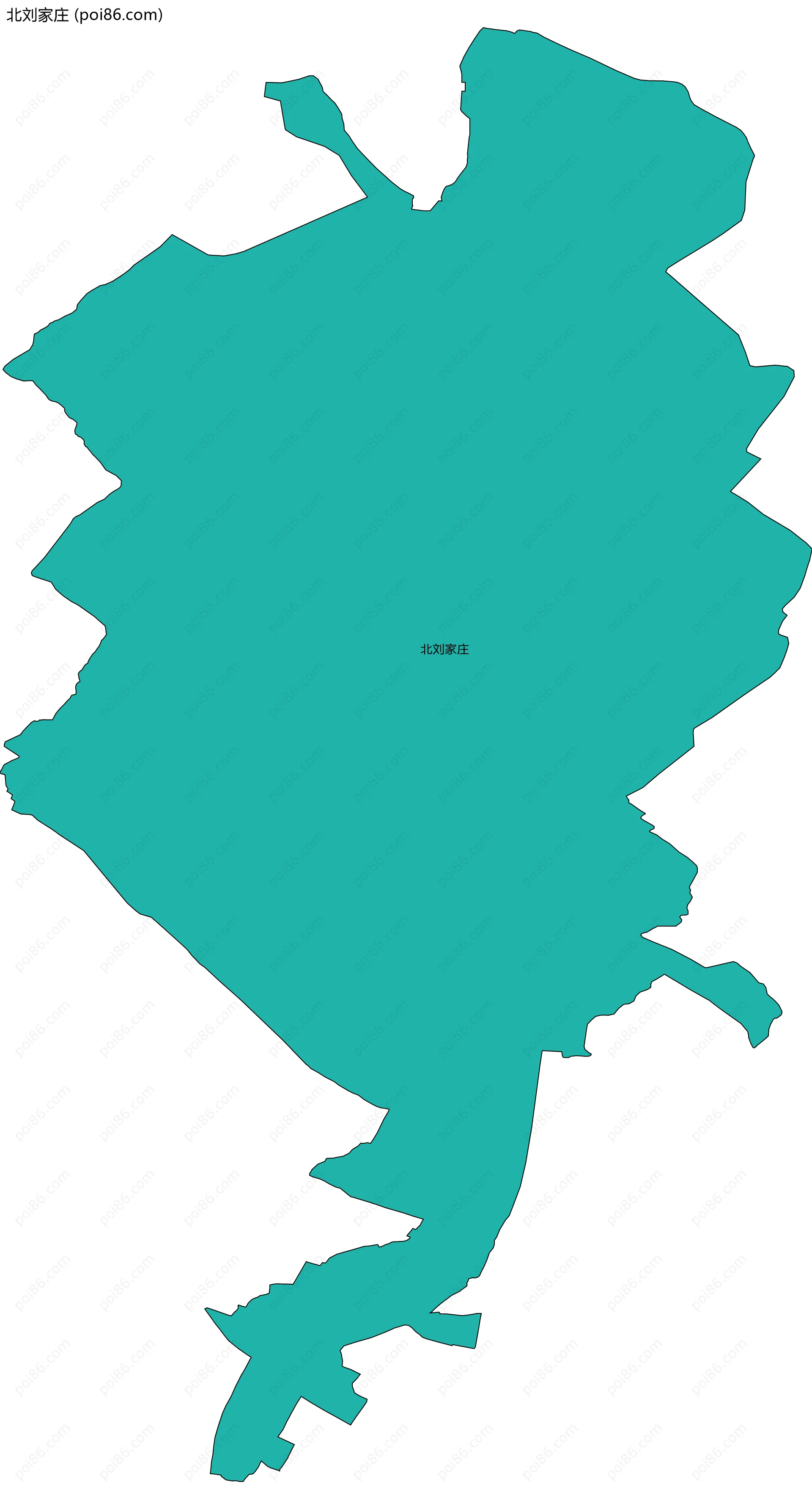 北刘家庄边界地图