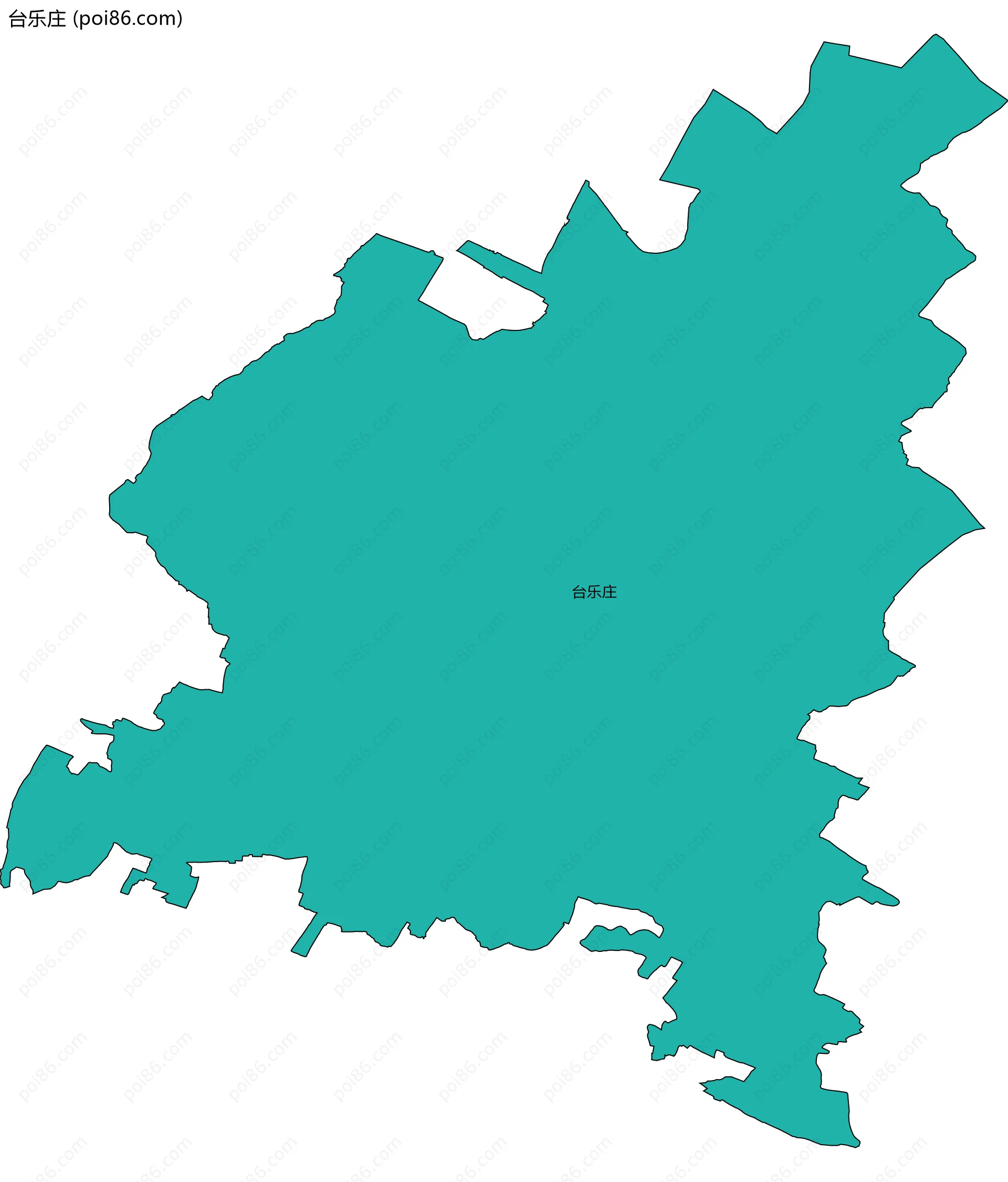 台乐庄边界地图