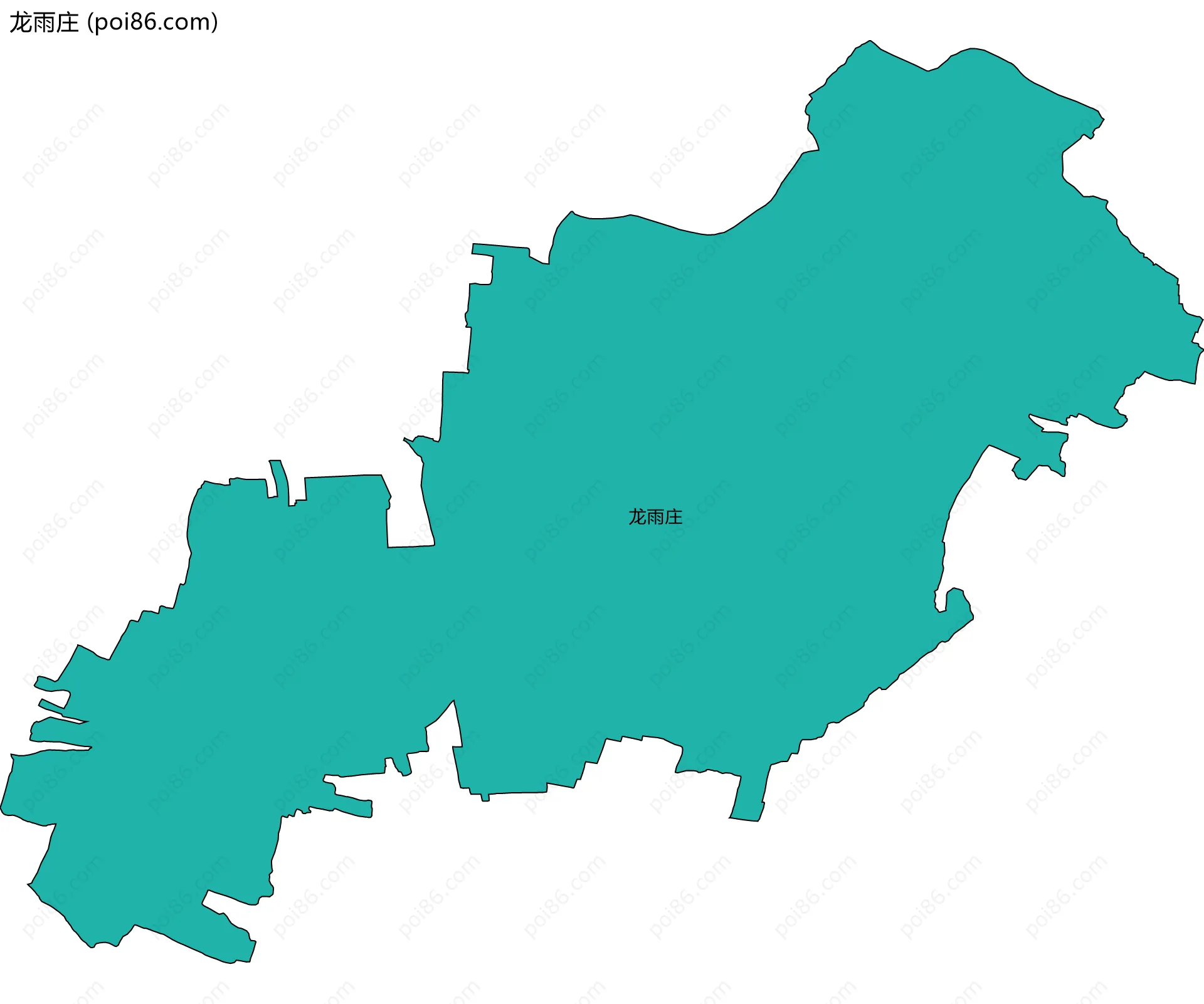 龙雨庄边界地图