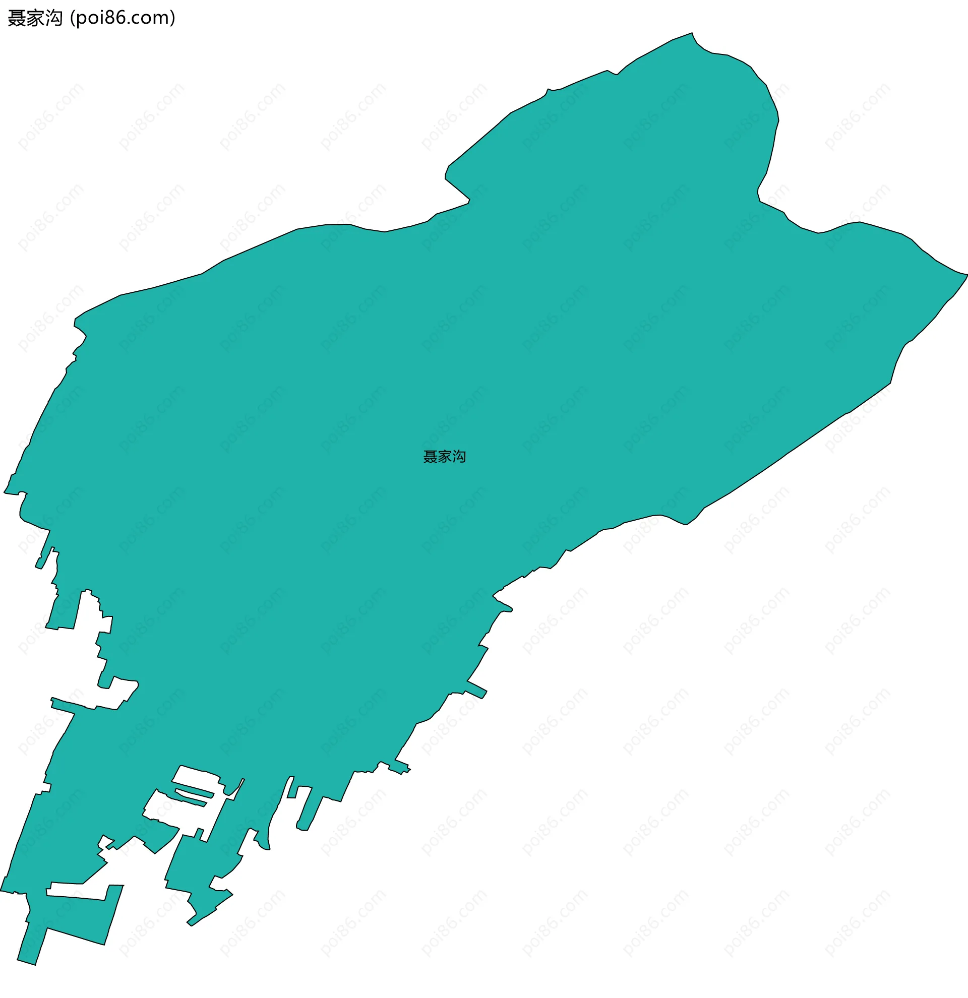 聂家沟边界地图