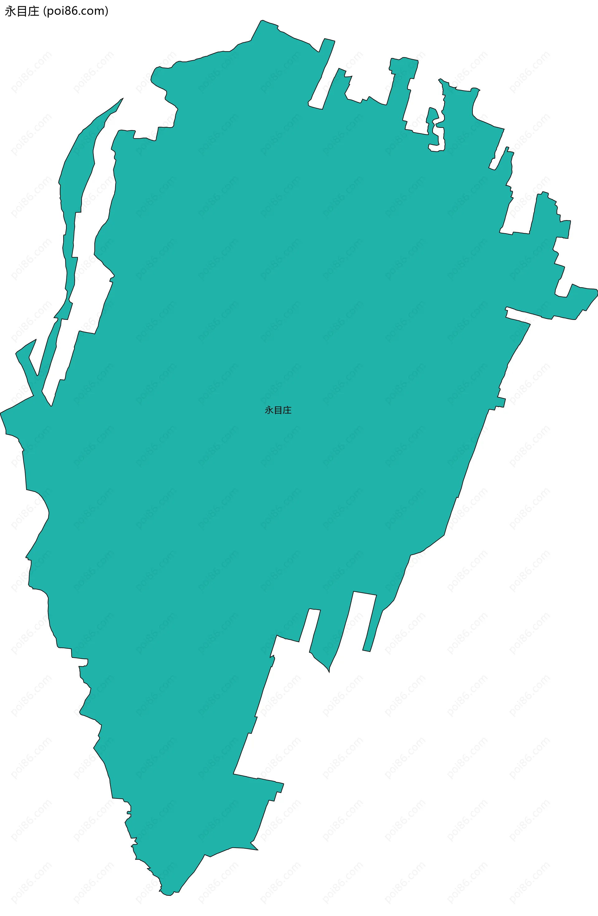 永目庄边界地图