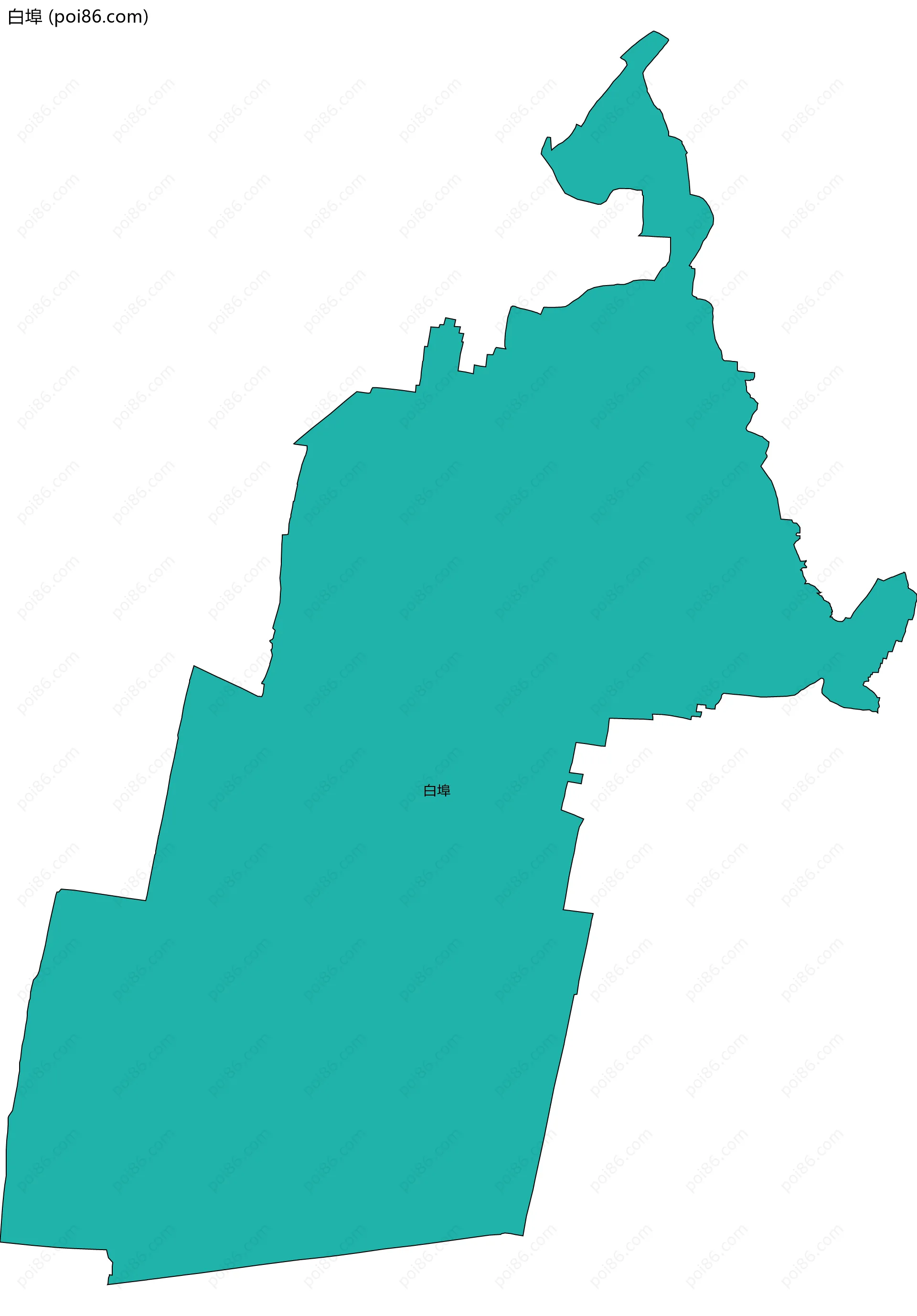 白埠边界地图