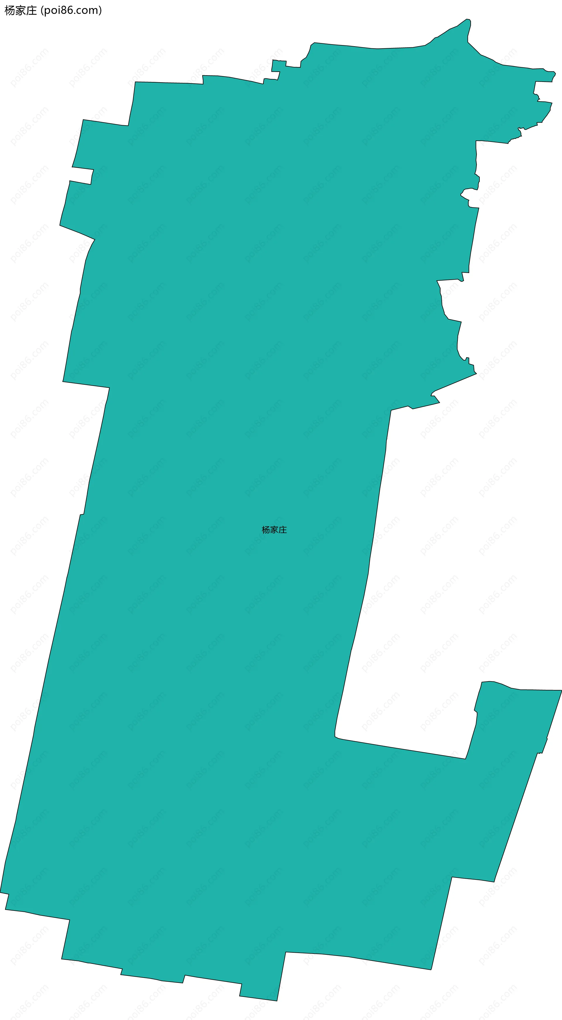 杨家庄边界地图