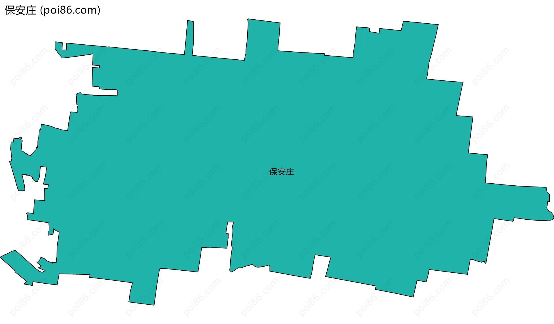保安庄边界地图