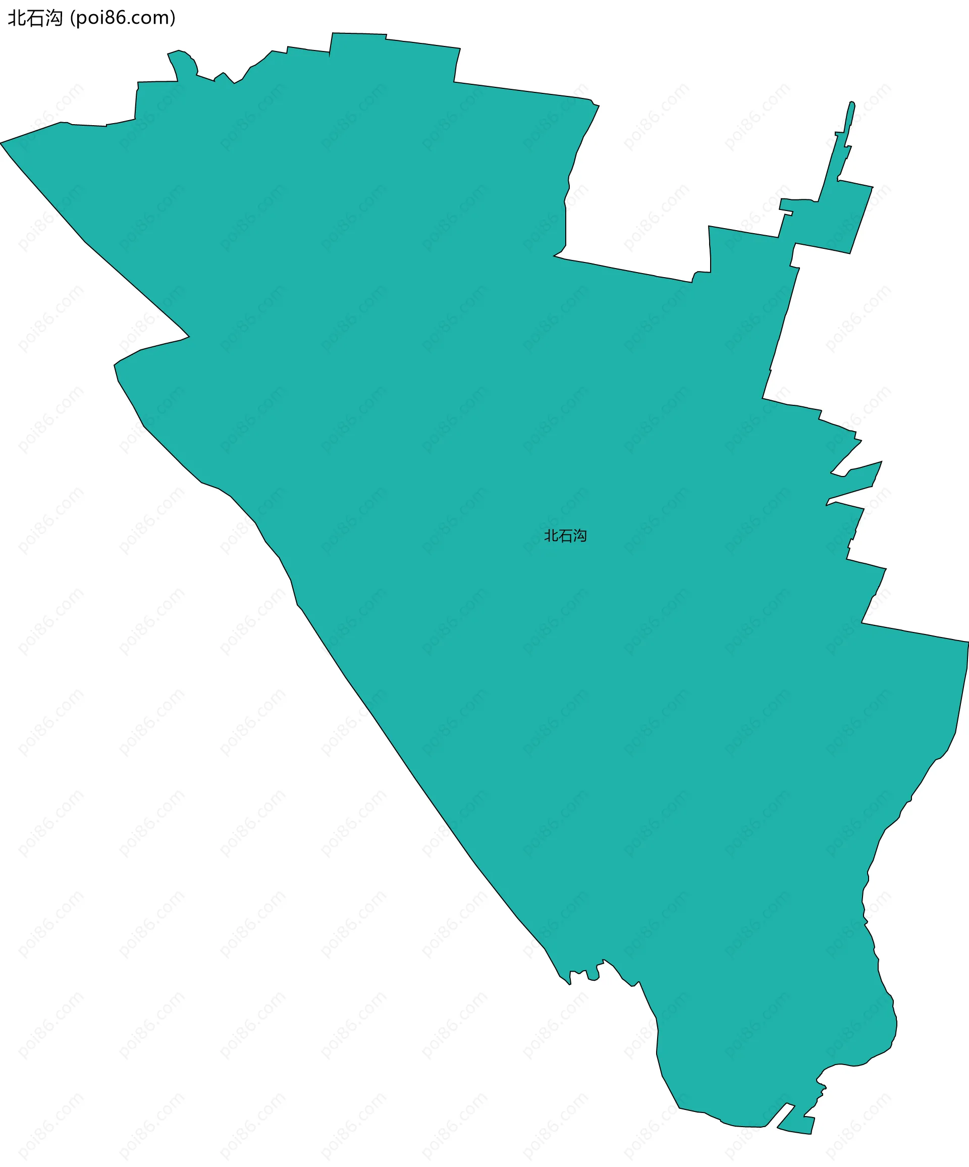 北石沟边界地图