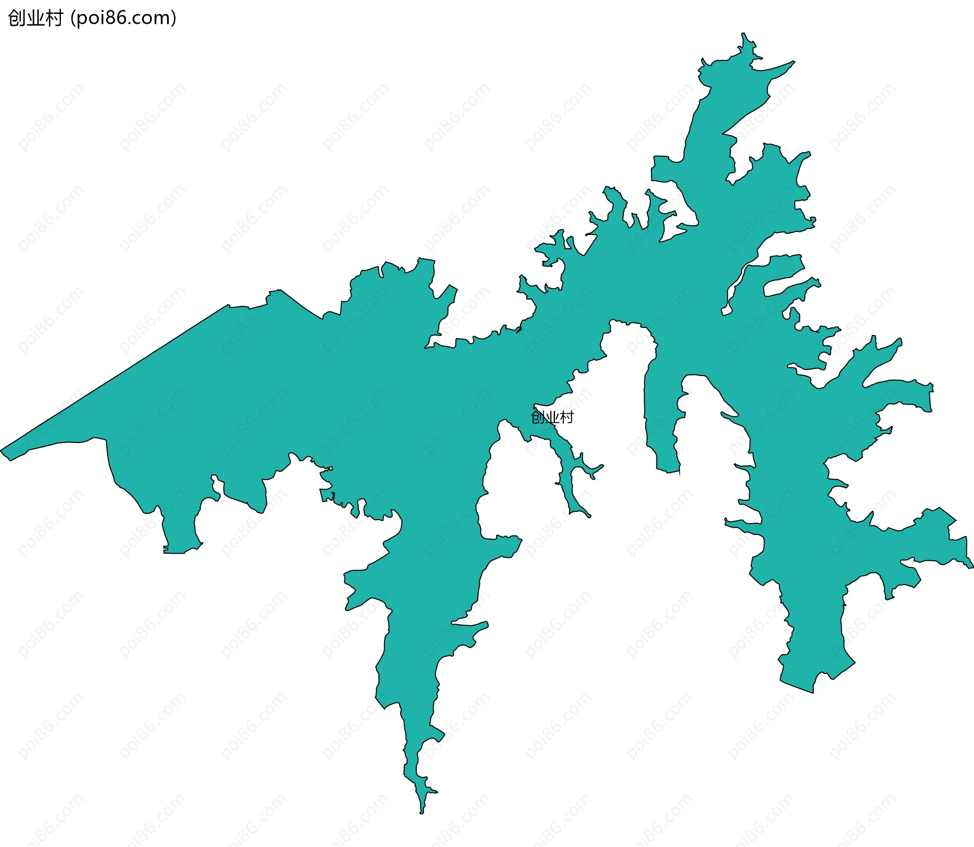 创业村边界地图