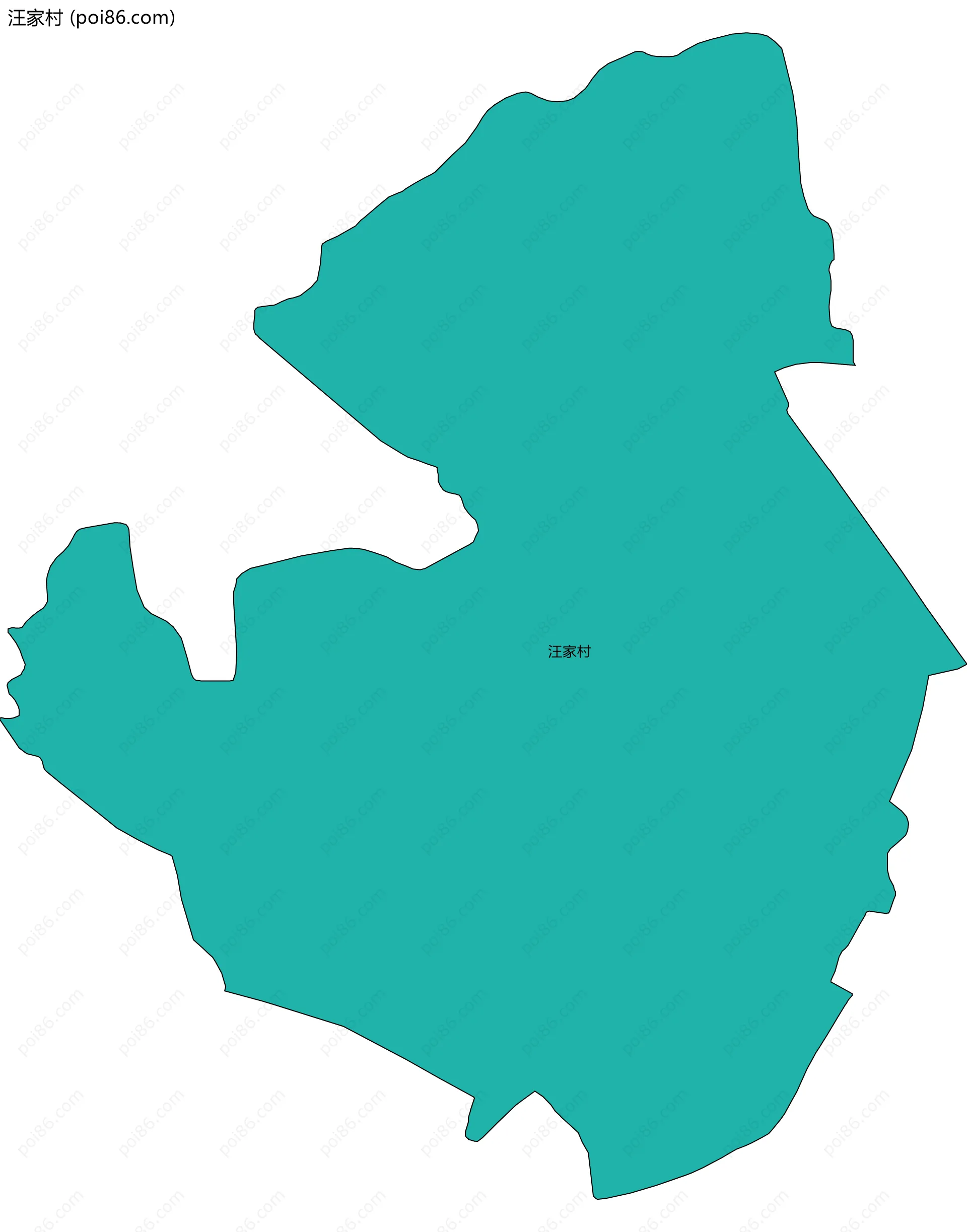 汪家村边界地图